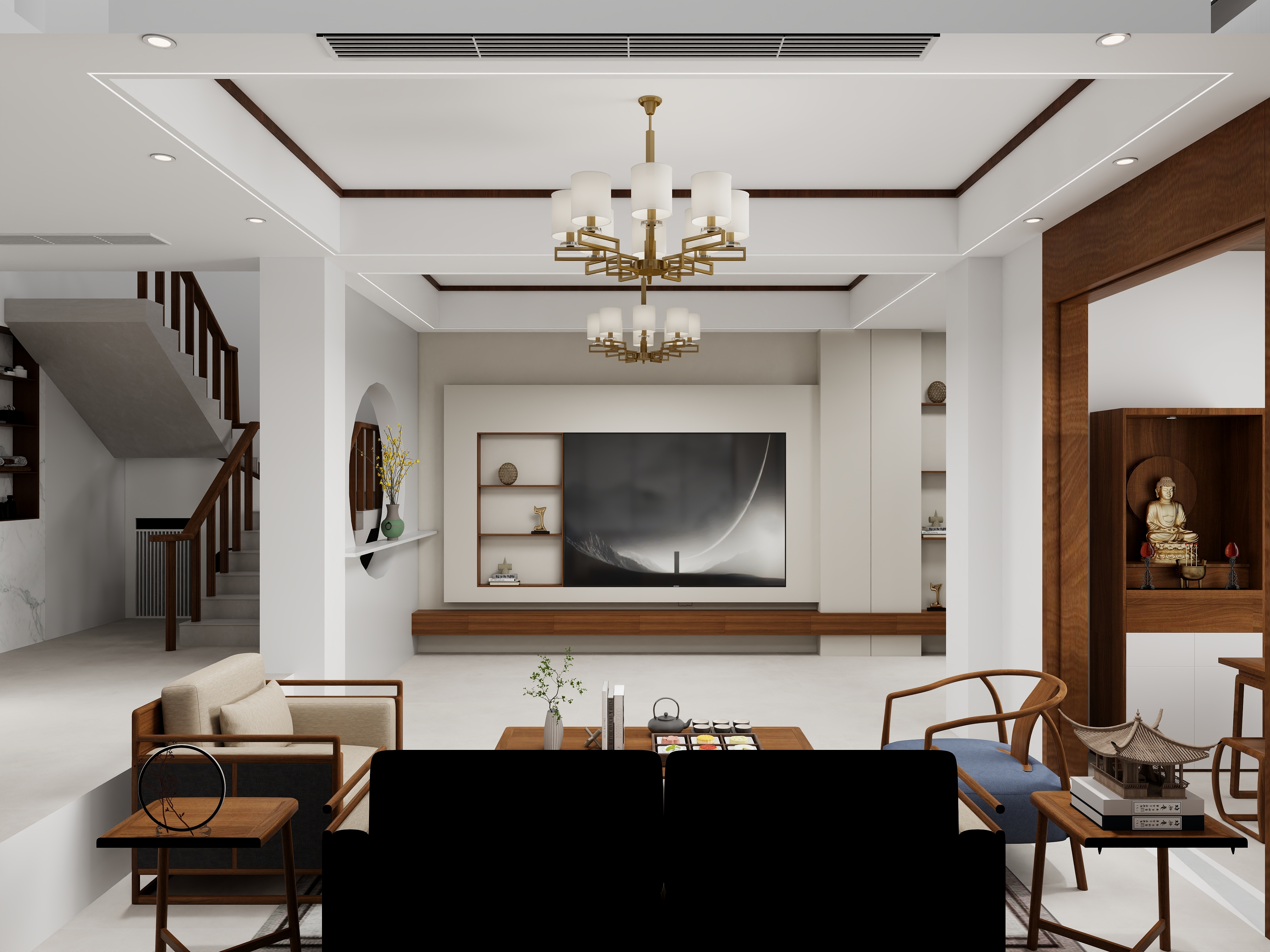 EVA月-淮左郡别墅-装修设计方案