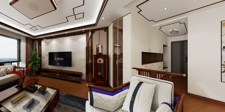 路人甲-设计-平兴嘉园-新中式-装修设计方案