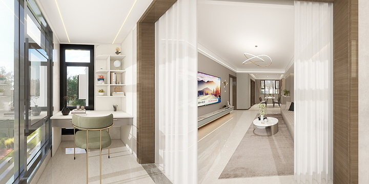 万健hViN-水岸星城401现代简约.-装修设计方案