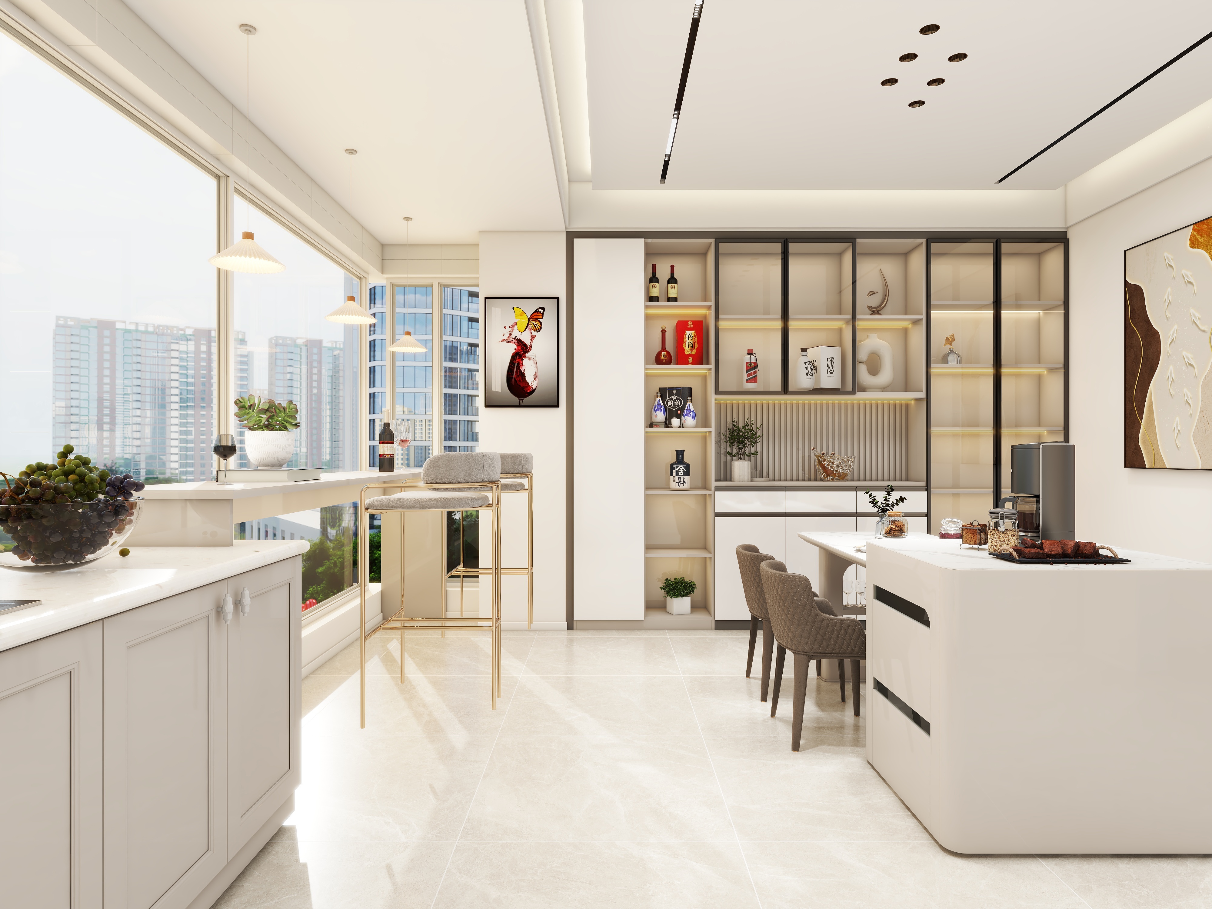 立港室内设计-广安佳苑115㎡2室-装修设计方案