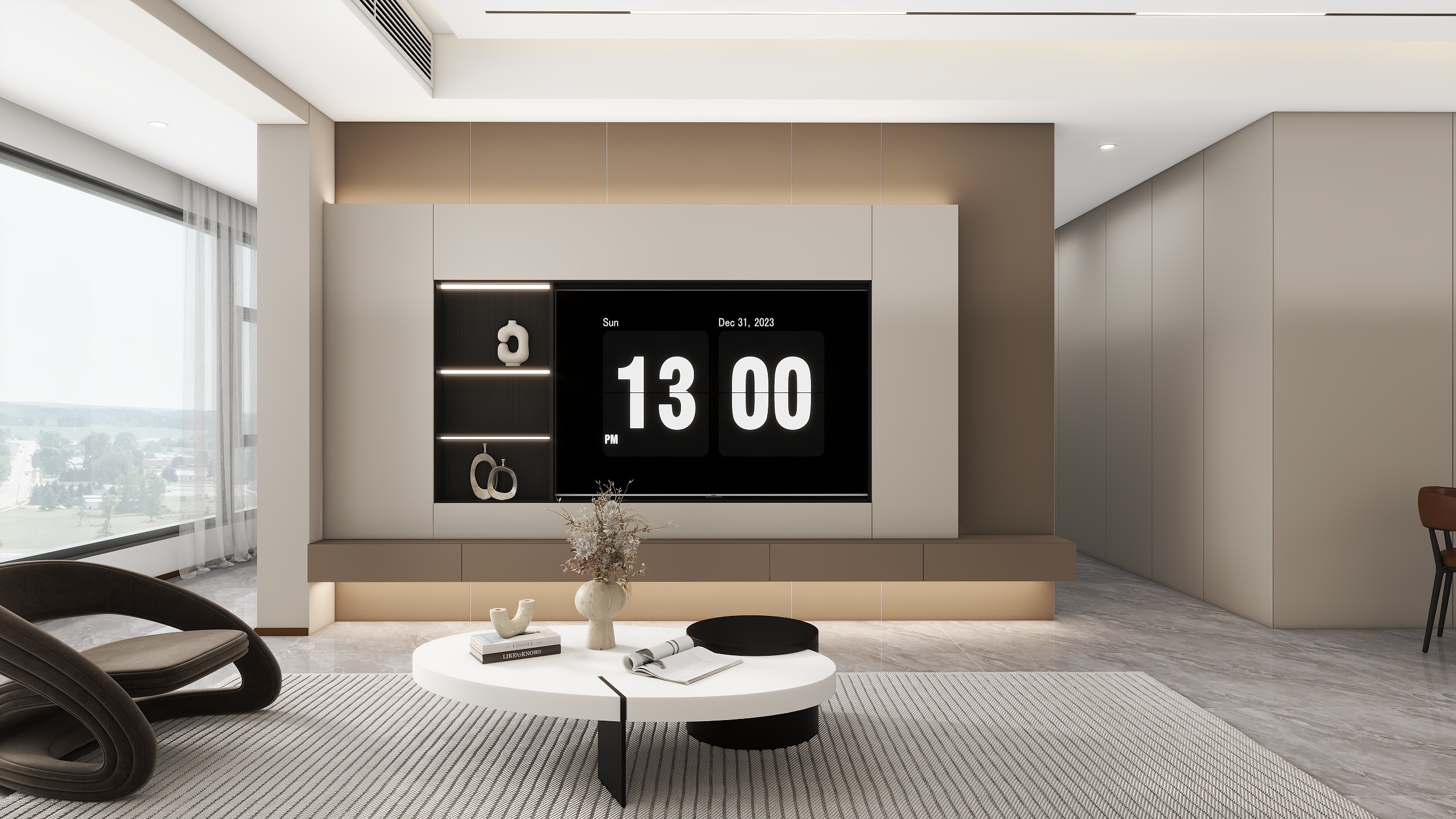 宿迁精品馆-现代简约三居118平方装修效果图