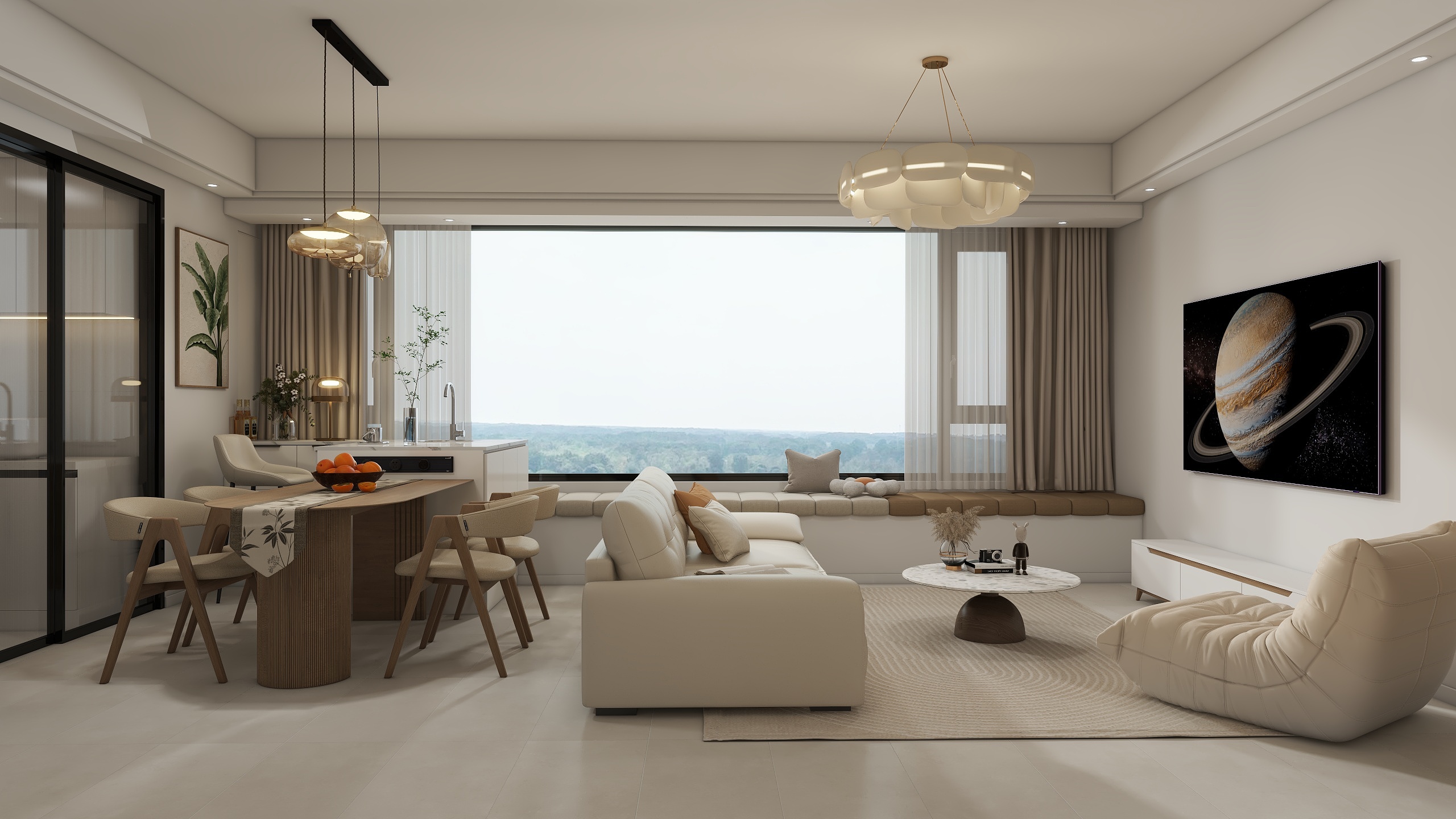 Interiordesignn-中广绿城桂语江南110㎡3室-装修设计方案