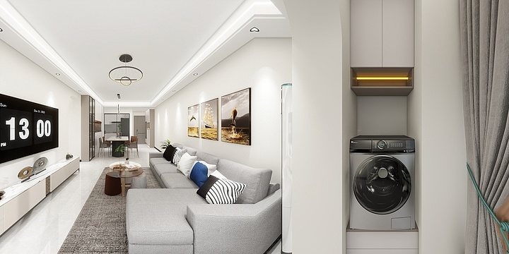 新疆壹心壹意装饰-时代尊城9-1-1192-装修设计方案