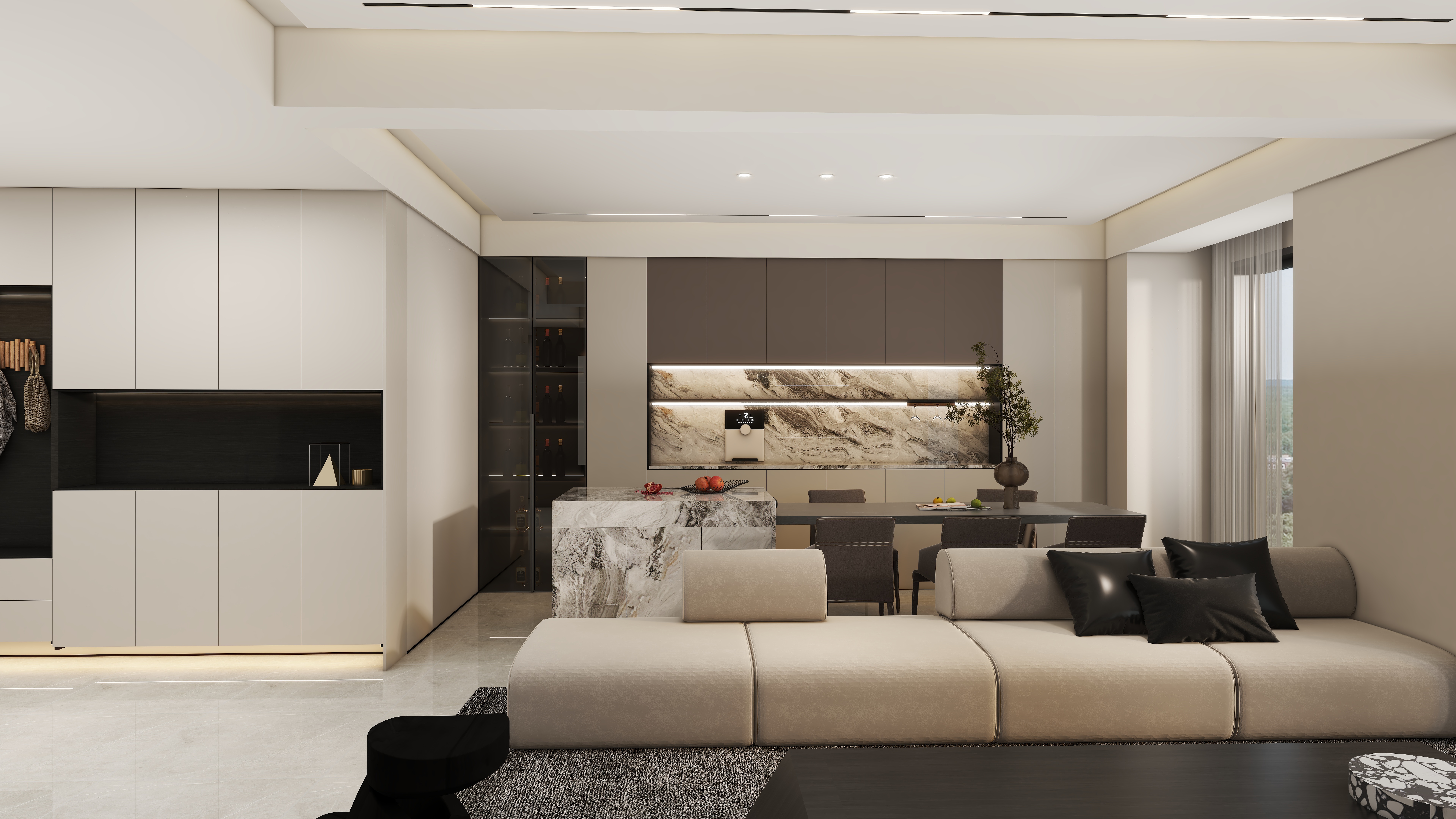 如一家居-现代简约114平方二居-装修设计方案