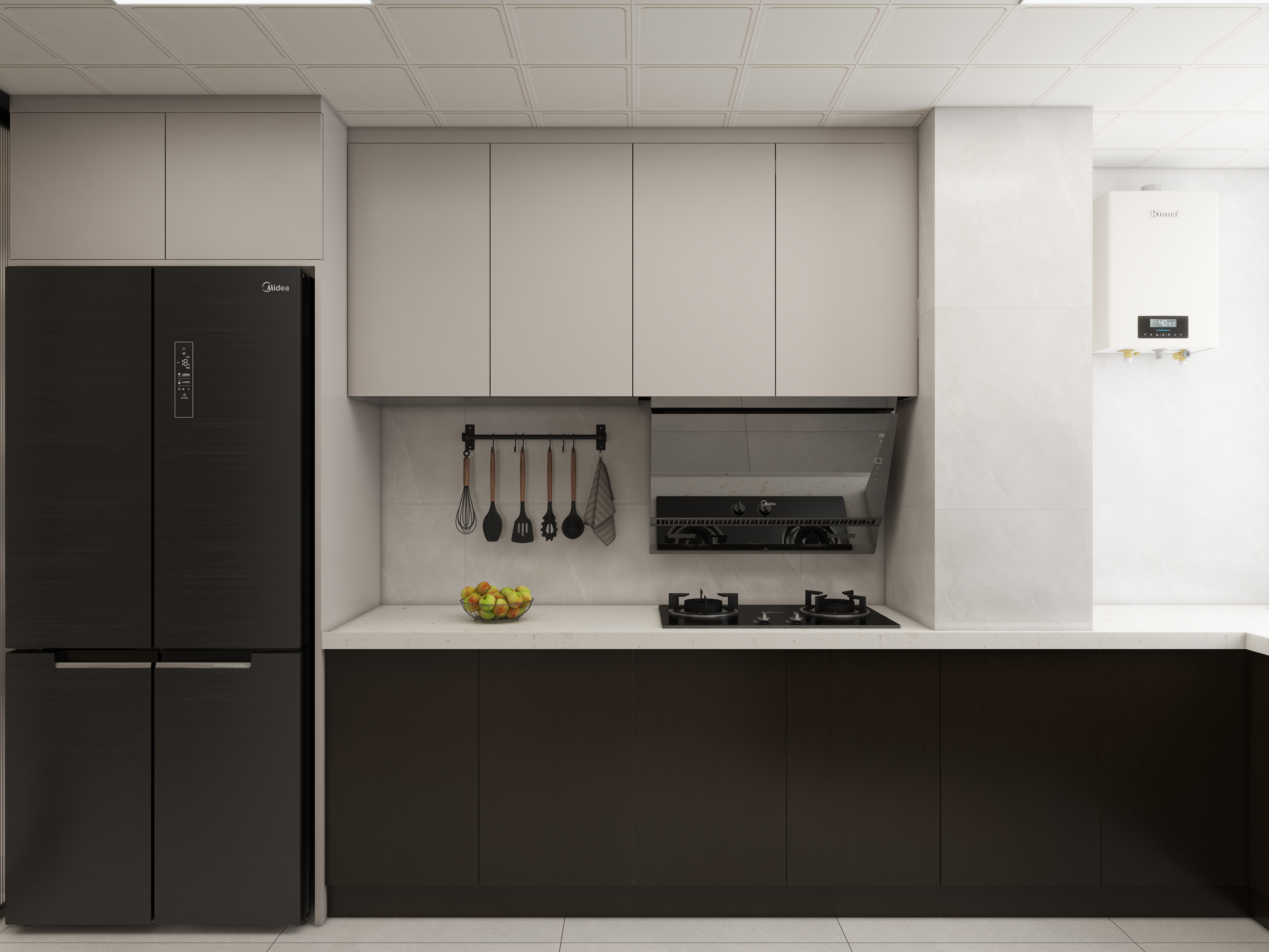 壹诺设计工作室-126㎡4室-现代简约装修效果图