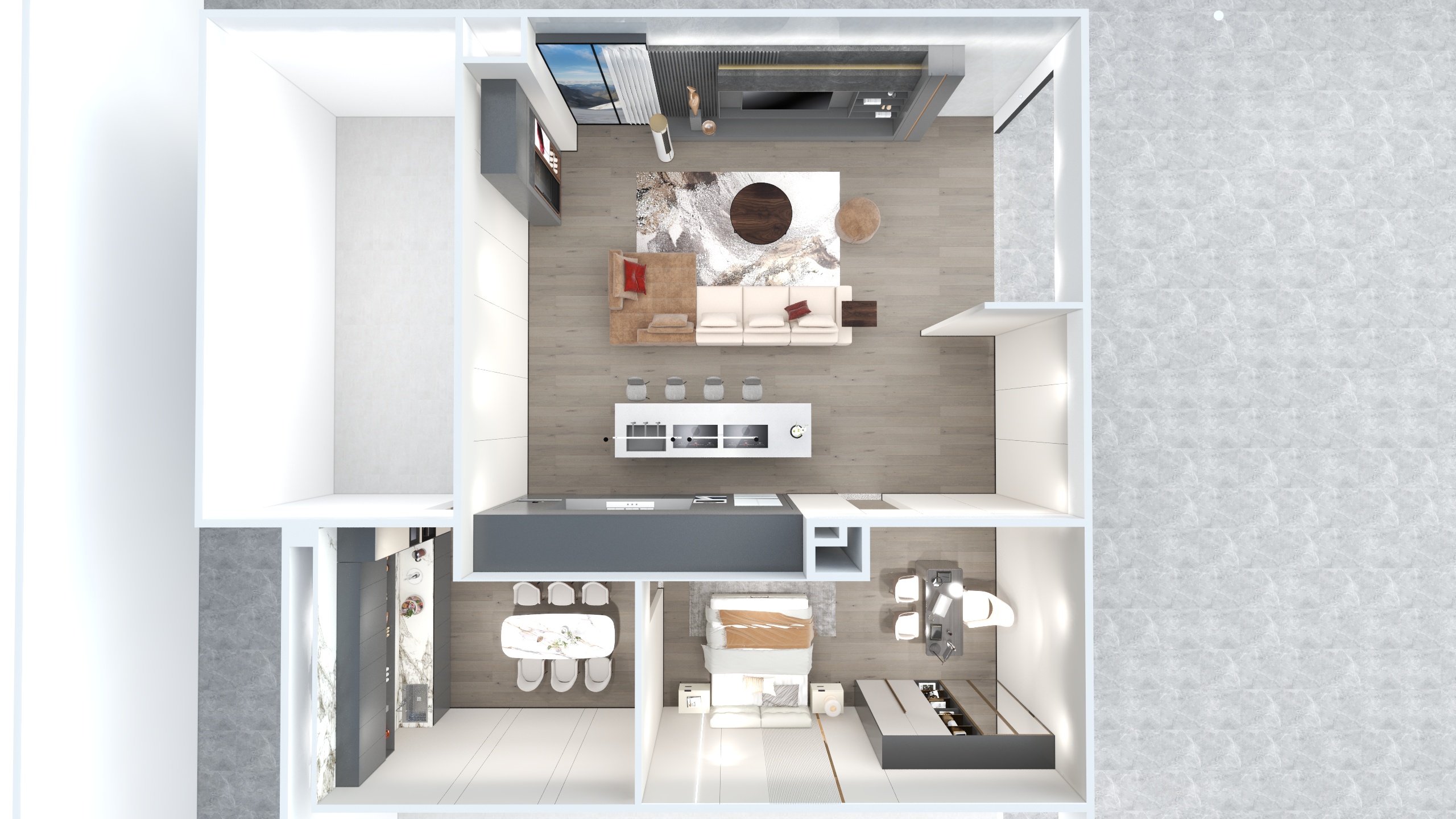 莆田橙意设计-红星华为店-装修设计方案