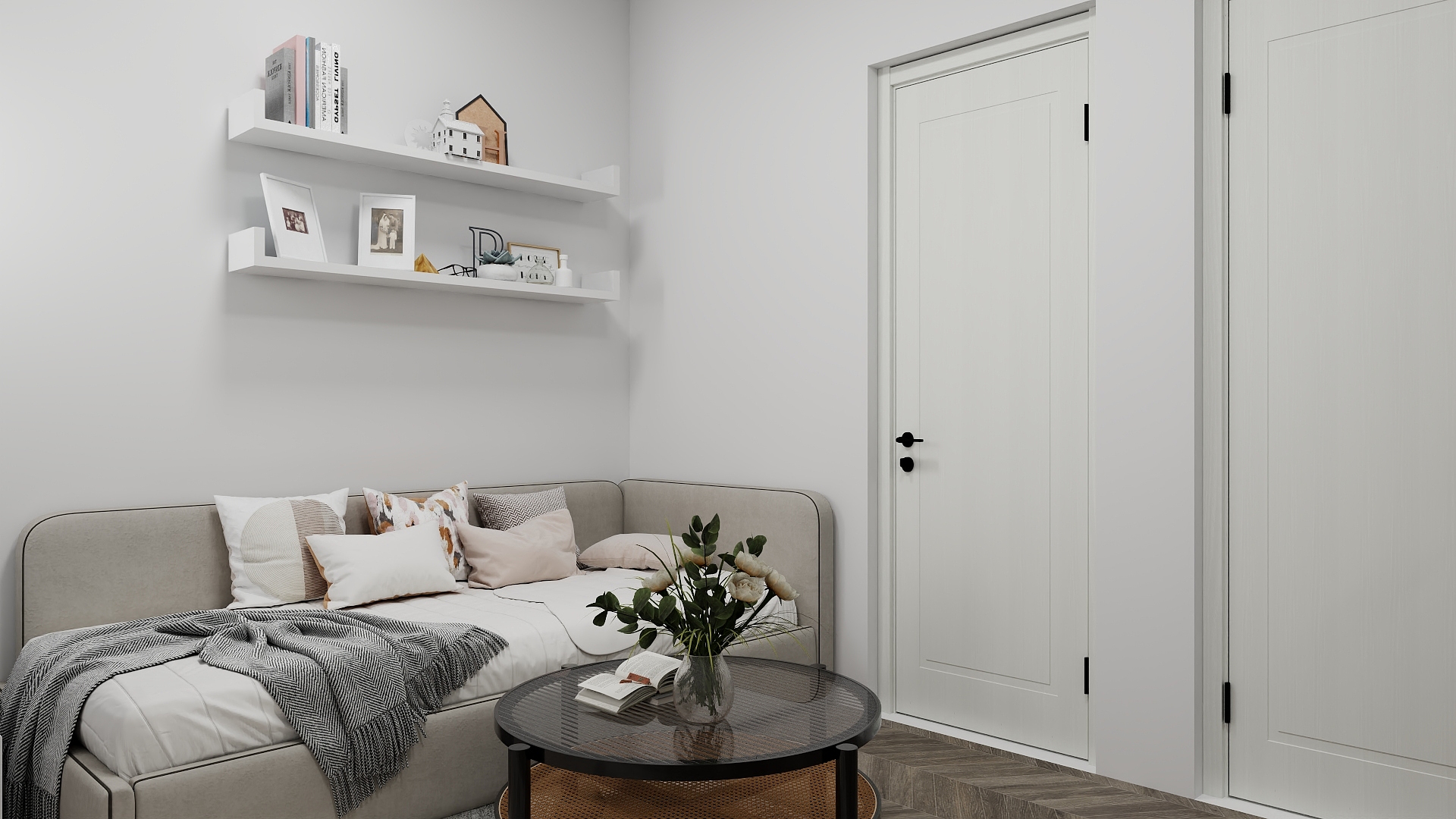 王子旭-涂新社区26栋4楼48㎡2室-装修设计方案