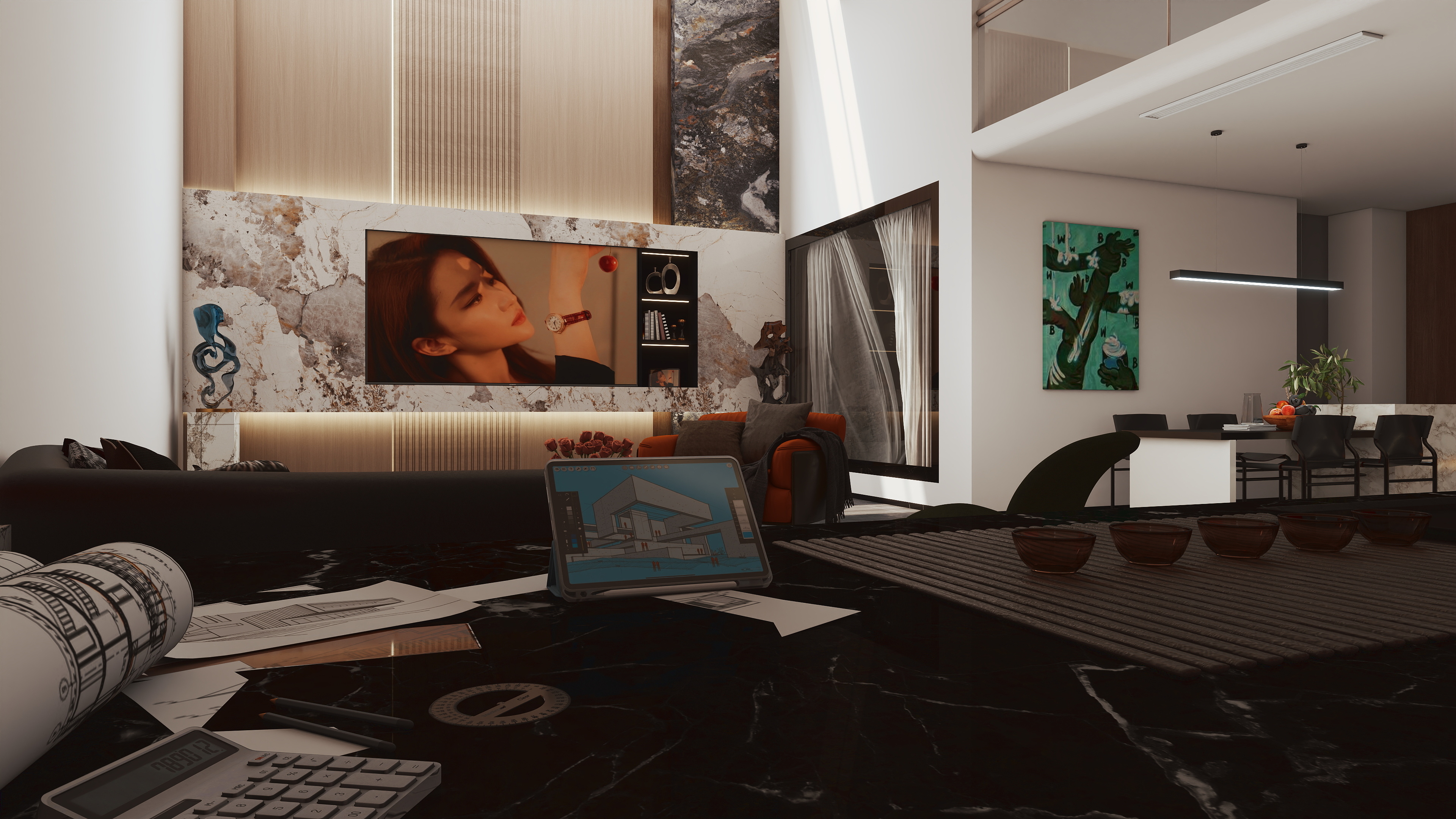 史前熊猫狗-保利领秀院-地下室（意式轻奢）-装修设计方案