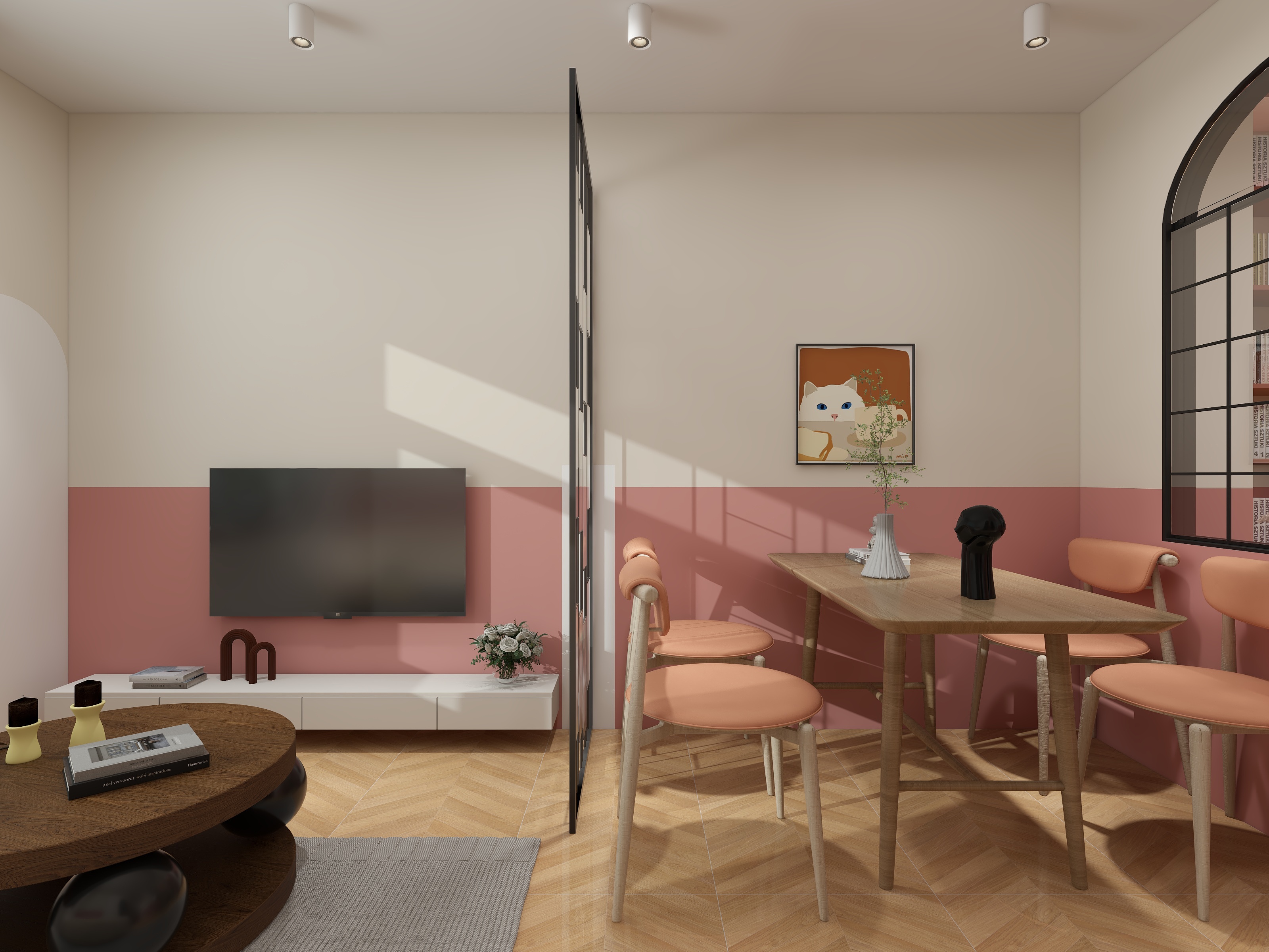 仲叔言-现代简约58㎡1室-装修设计方案