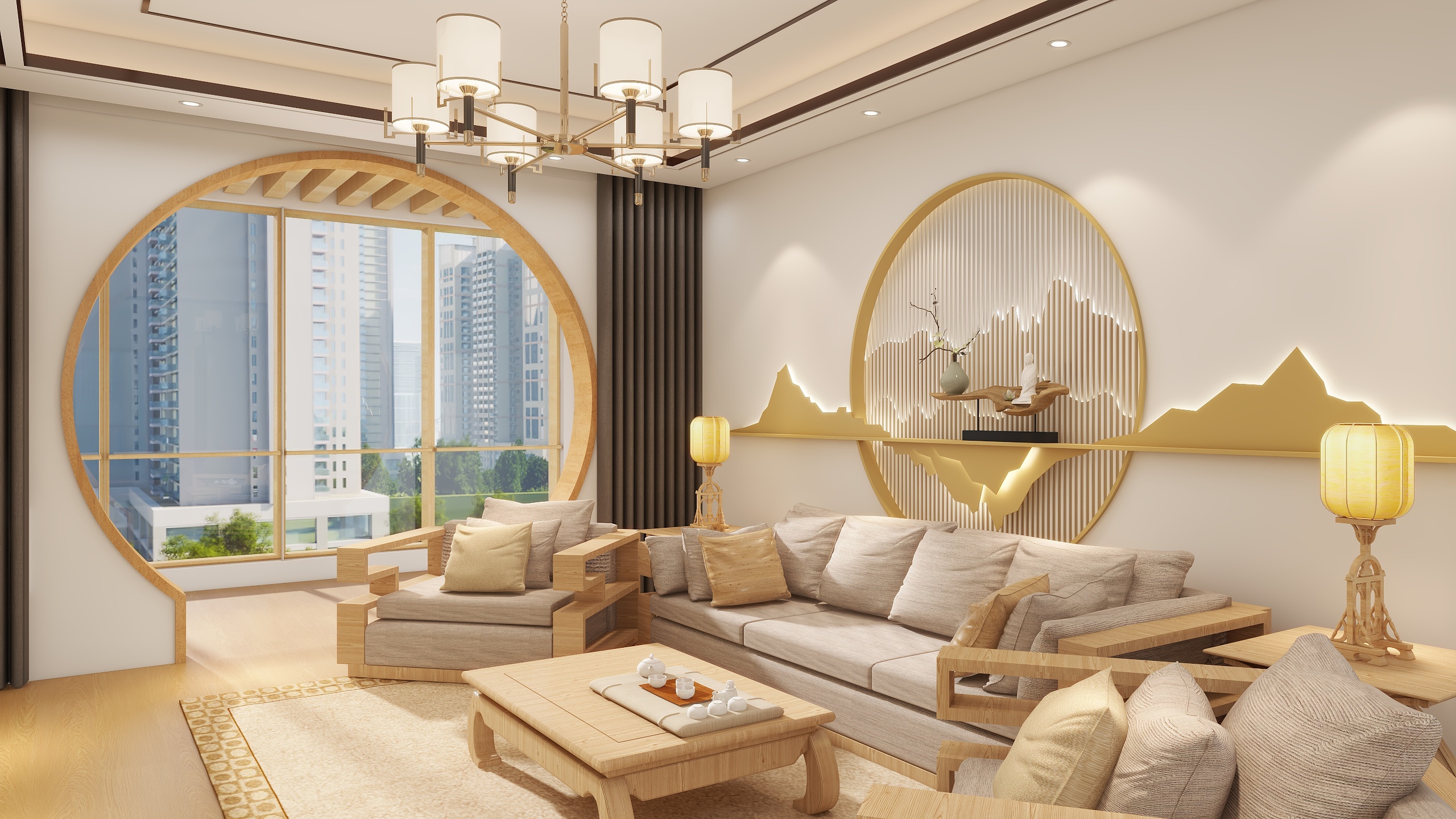 向集全案-三居室-装修设计方案