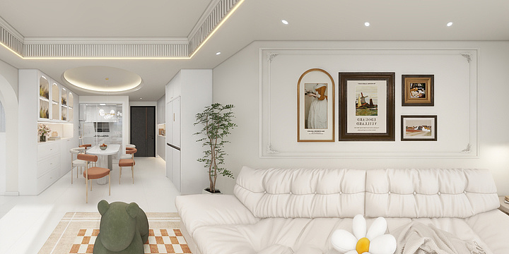 阿眞丫-悦璟 轻法奶油-装修设计方案