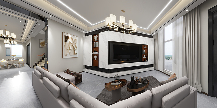 欧斯漫门窗-梁-别墅3-装修设计方案