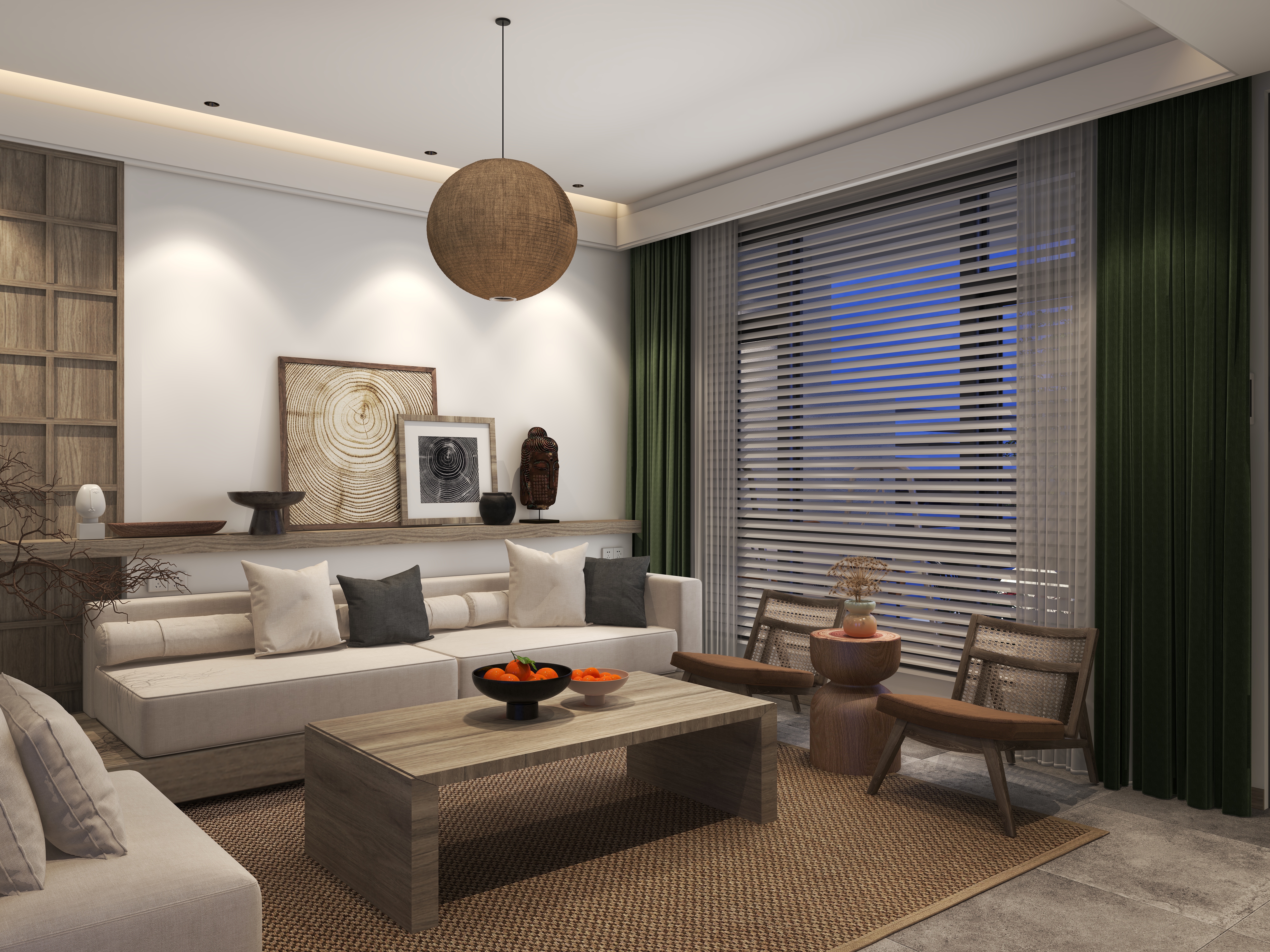 楚瑜设计-原木自然风私宅-装修设计方案