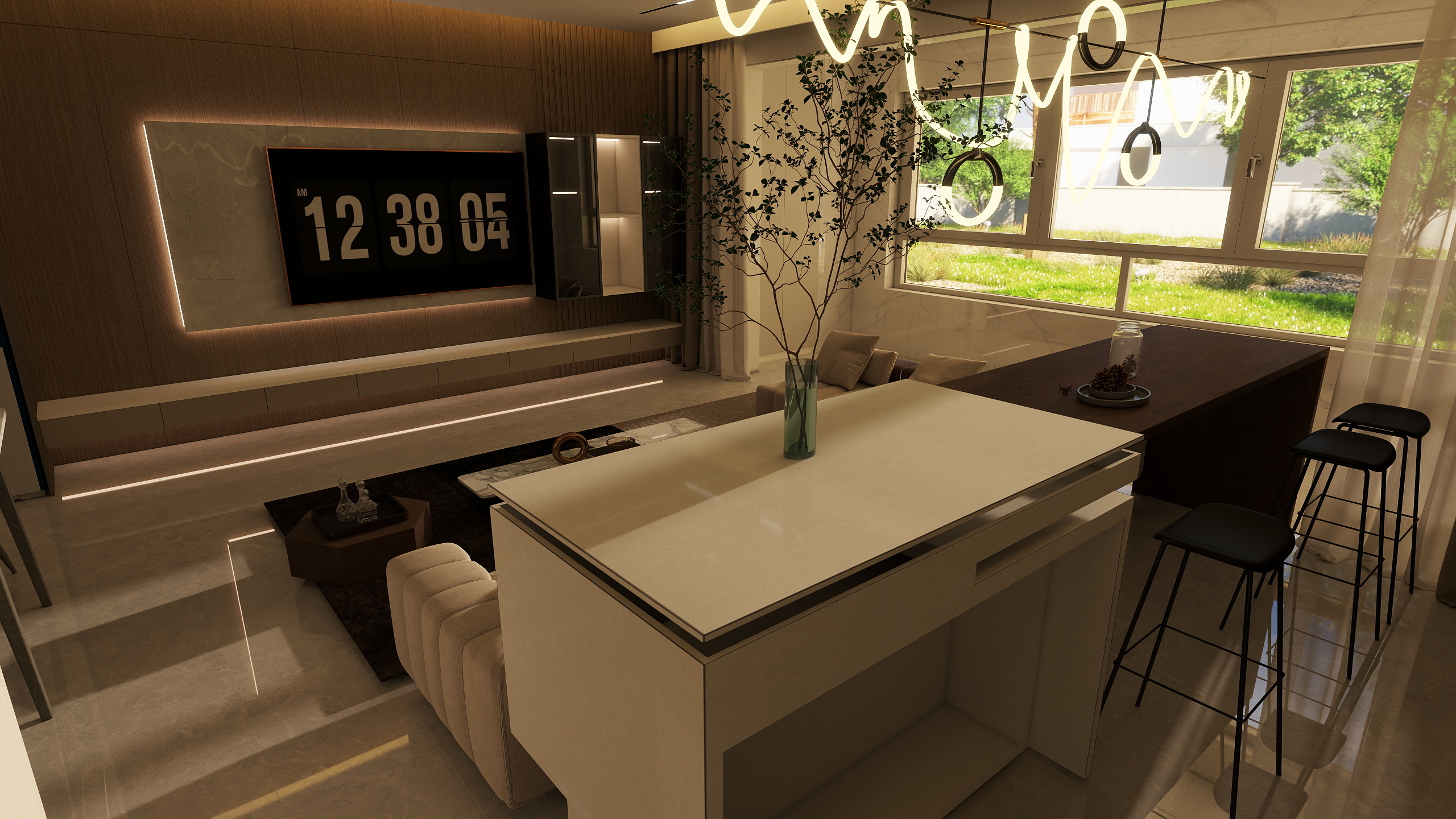 王哲-意式111㎡3室-装修设计方案