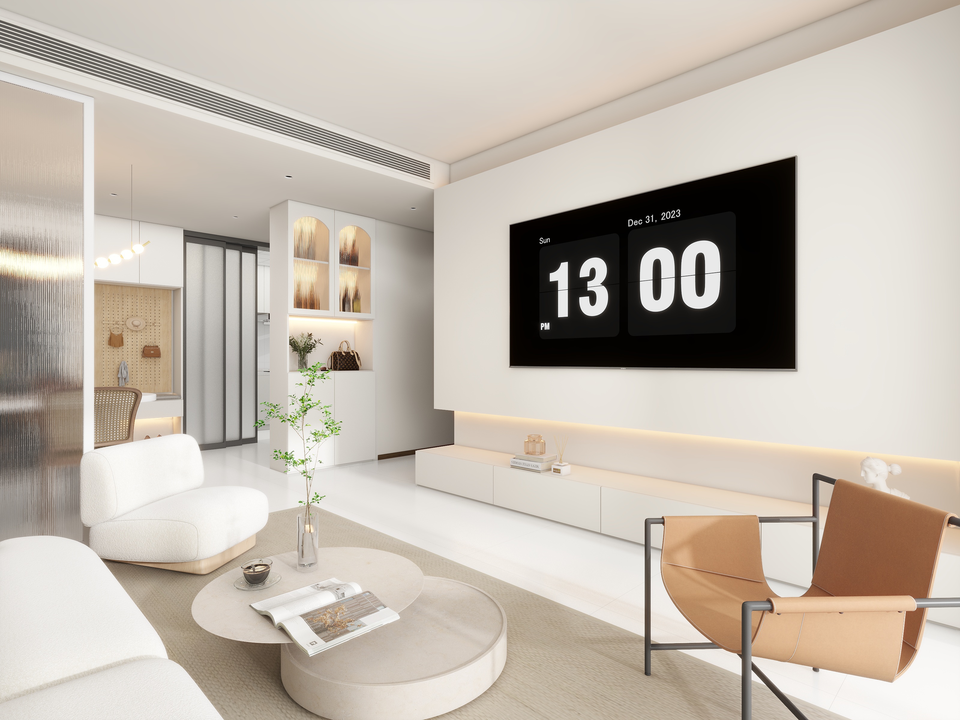 一涧设计-现代奶油风-装修设计方案