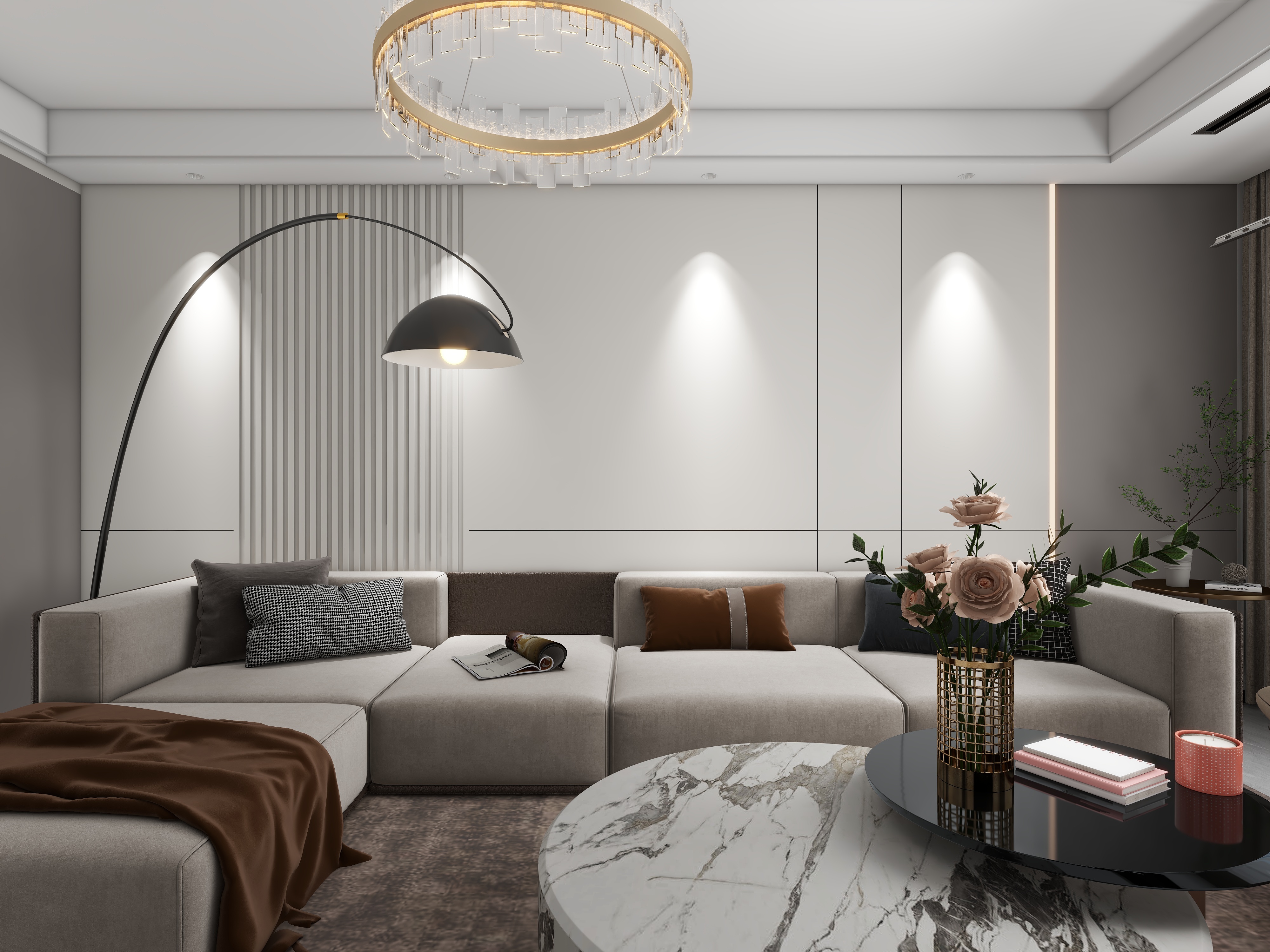 天水全案设计师白老师-秦都翡翠宸光76㎡2室装修效果图