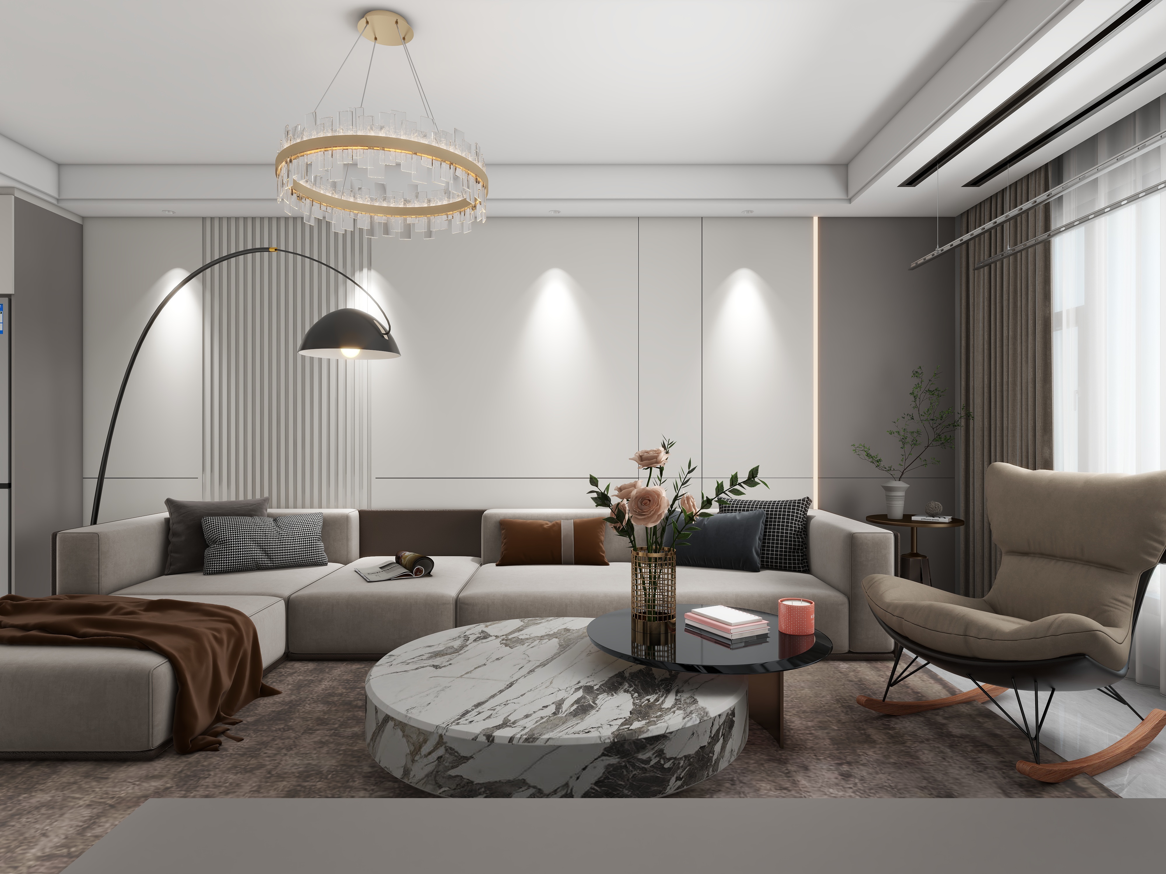 天水全案设计师白老师-秦都翡翠宸光76㎡2室装修效果图