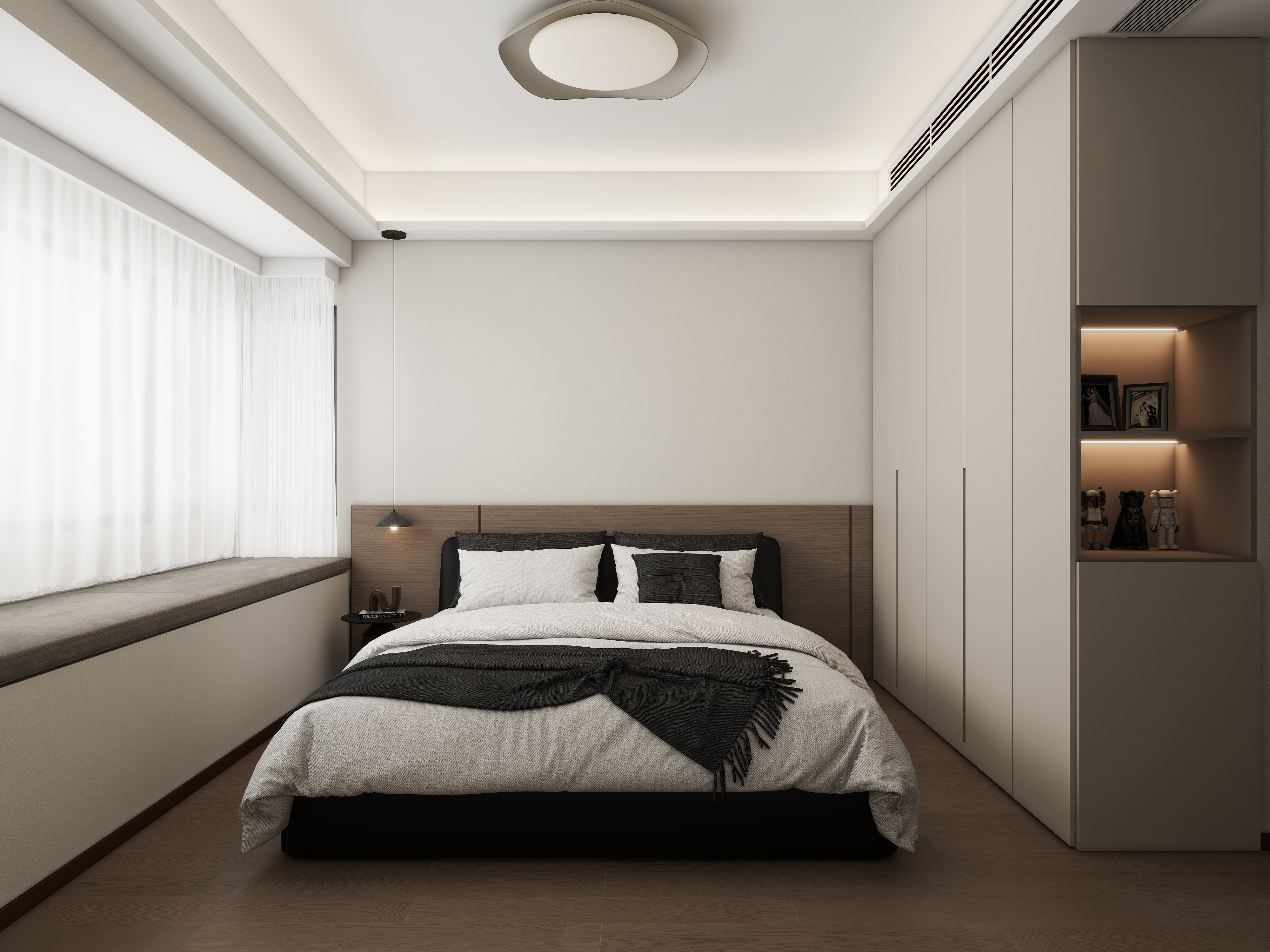 洛可软装-99平方三室两厅-装修设计方案