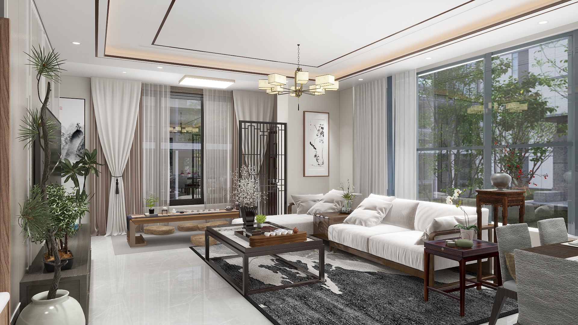 蜻蜓队长crTb-新中式住宅设计-装修设计方案