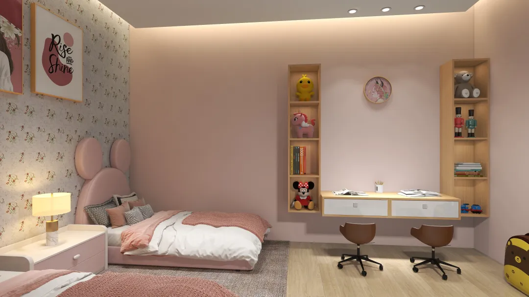 arch.amr.khaled的装修设计方案:Young girls bedroom