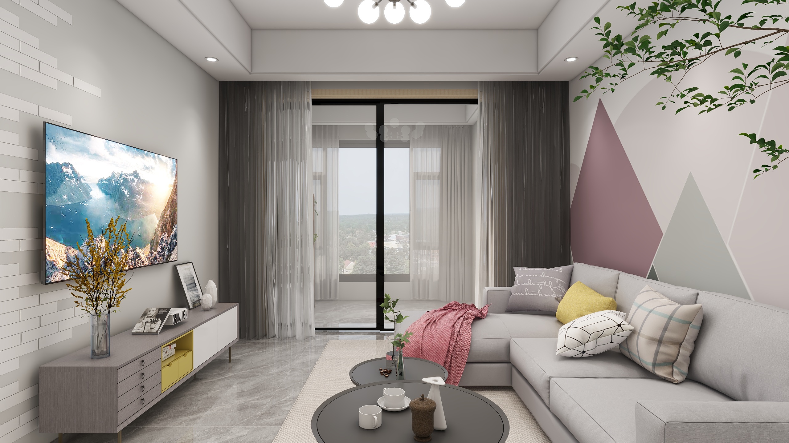 HAPPY11-海德公园现代简约83㎡3室-装修设计方案