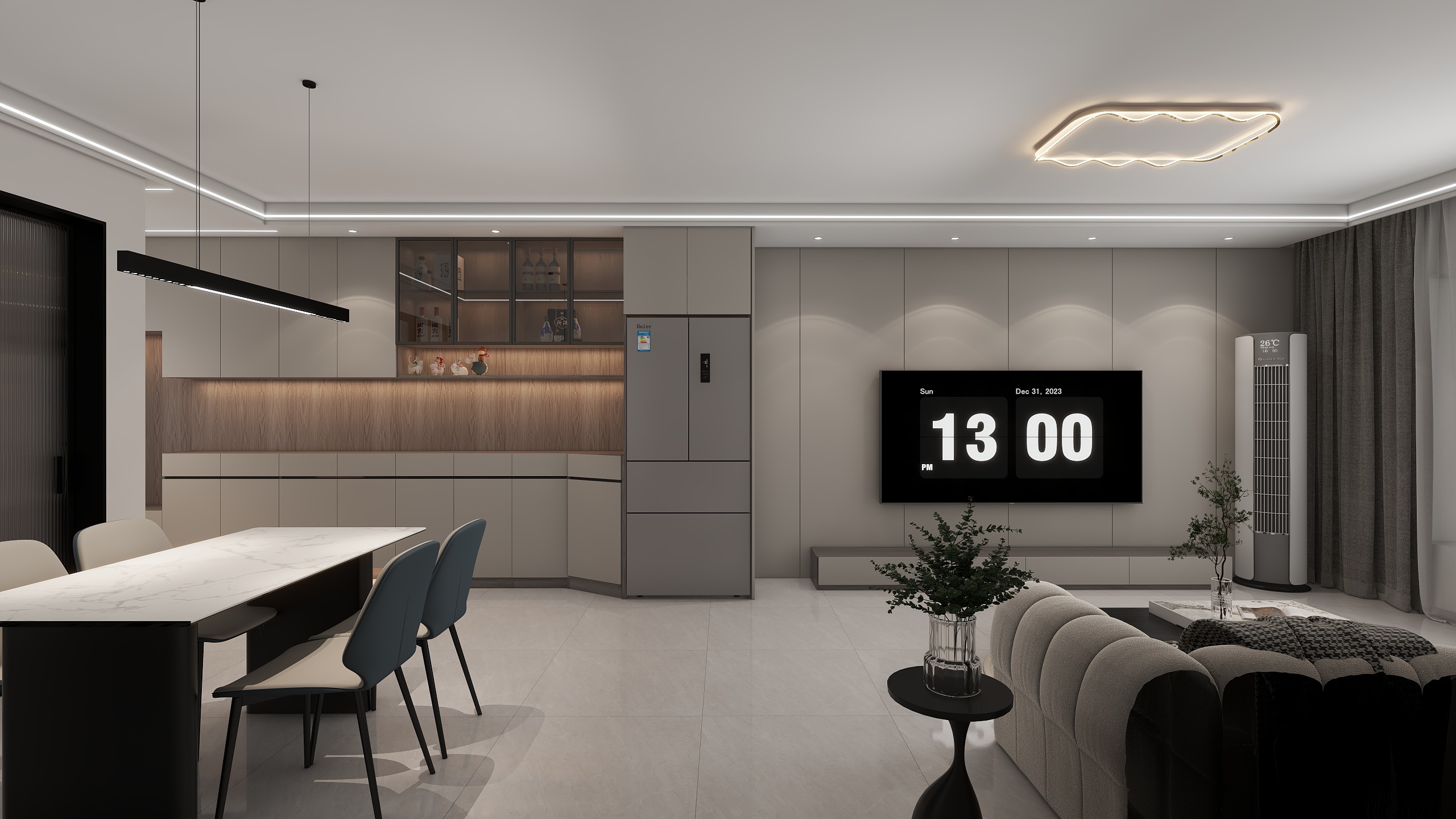 至上鑫居刘永鑫-紫云府103㎡3室-装修设计方案