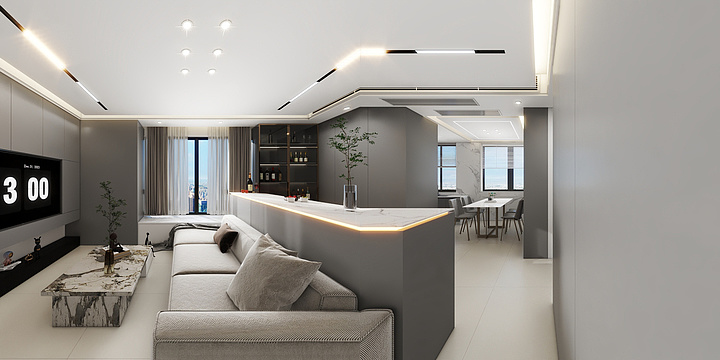 锦锐全屋私人定制rx-铂瑞花园北区1栋1906-装修设计方案