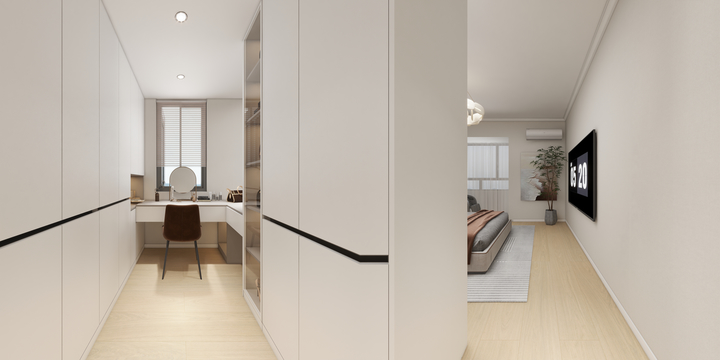 千墨设计-凯迪*塞纳河畔19-1-1002（119户型）-柜体确认（卡其灰）-装修设计方案