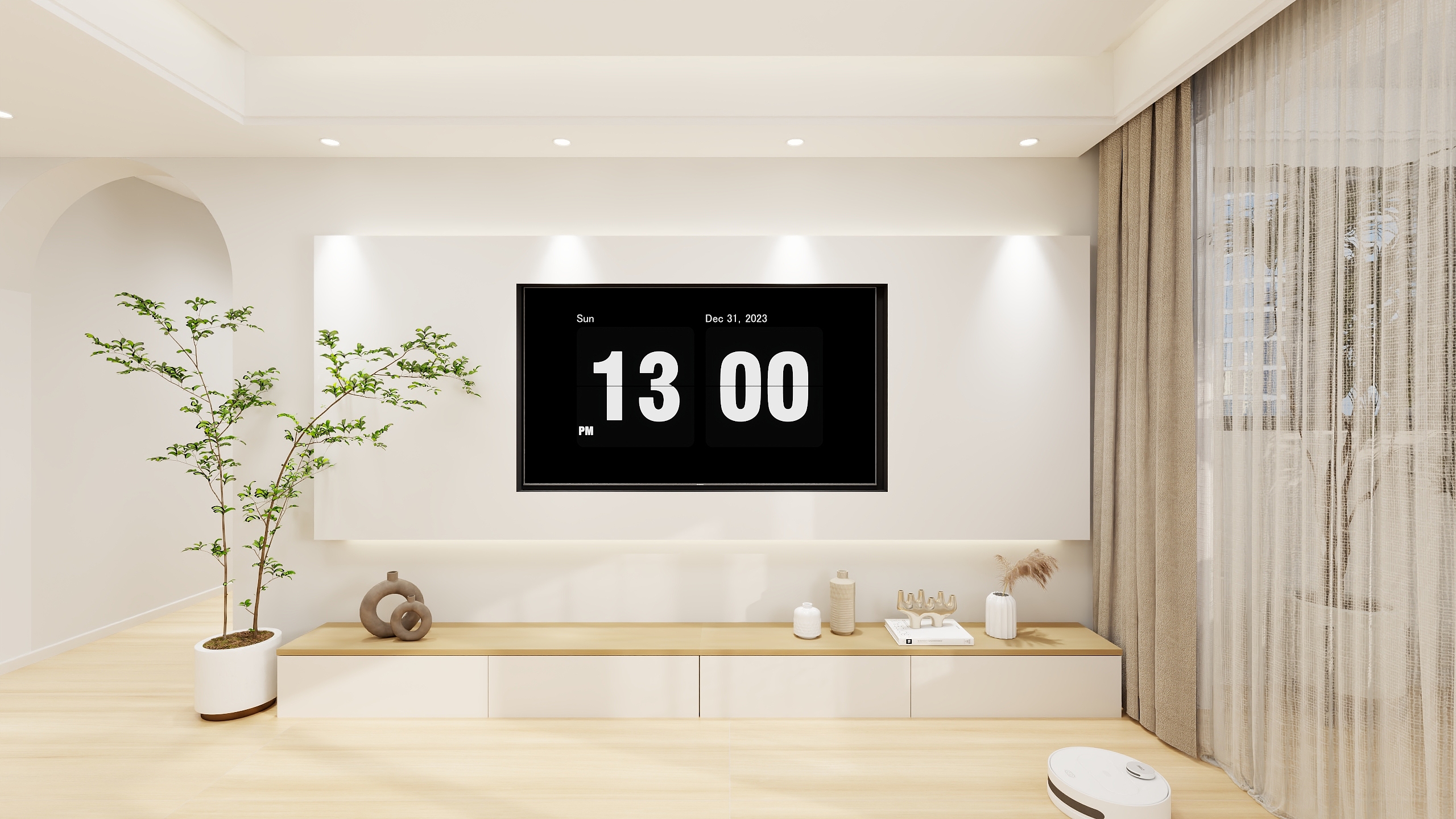 河南品秋装饰设计-玉兰花园-原木奶油风-装修设计方案