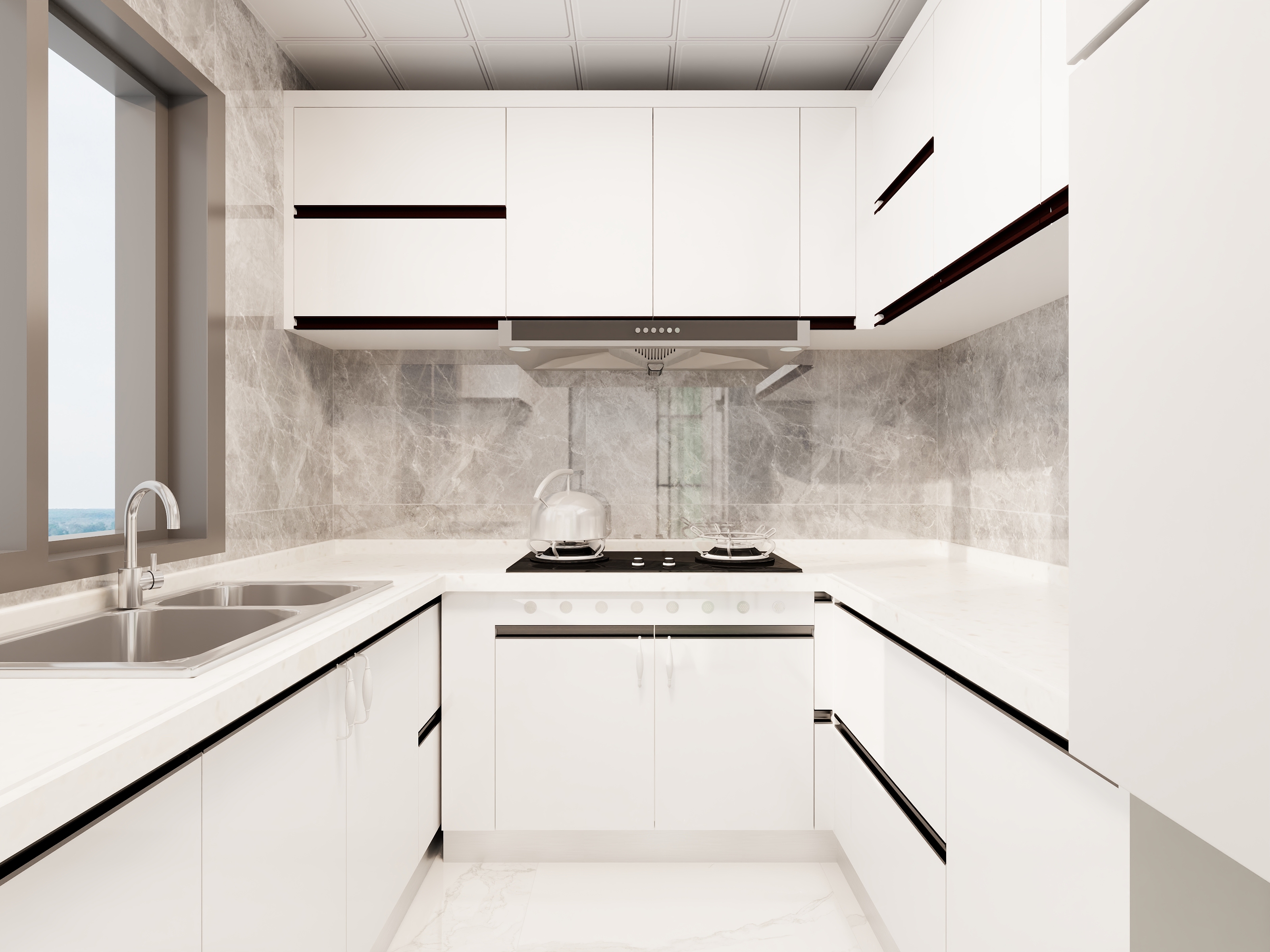 倪伟华-中合美筑橡树澜湾95平方设计作品-装修设计方案