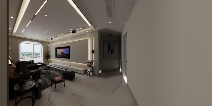 陕西佰城新居建筑装修有限公司-五星安置房小乐-装修设计方案