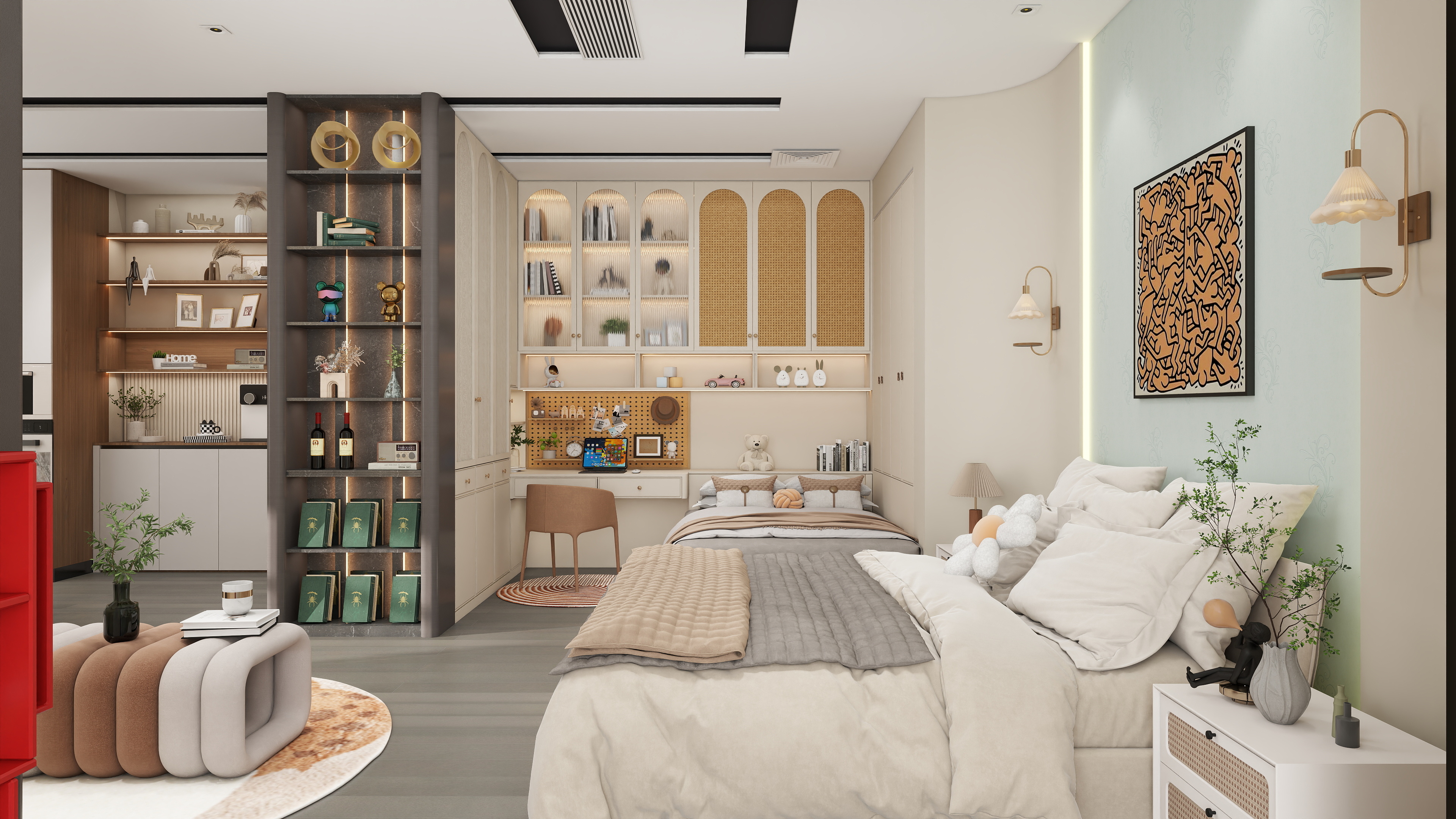 -黑白坊--三楼喜临门-展厅-装修设计方案