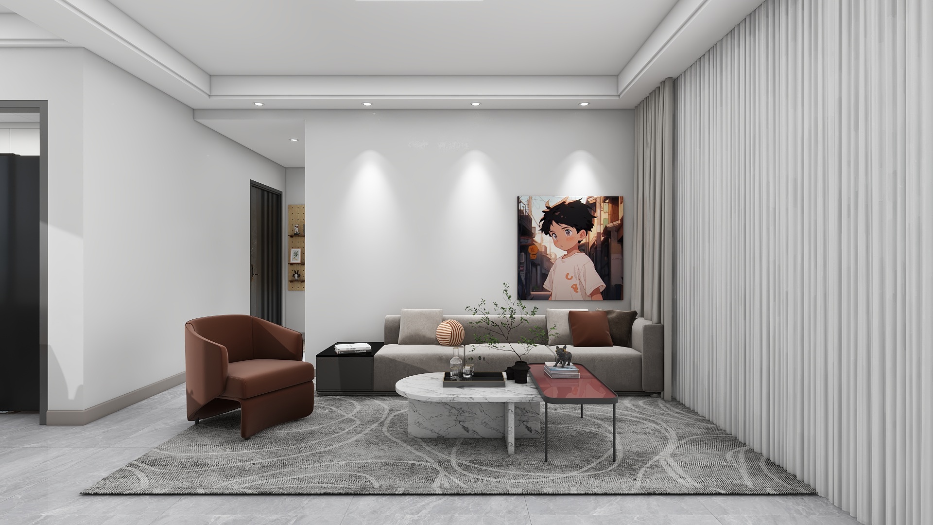 Patrick丶Star-淮风十里现代简约117㎡4室装修效果图