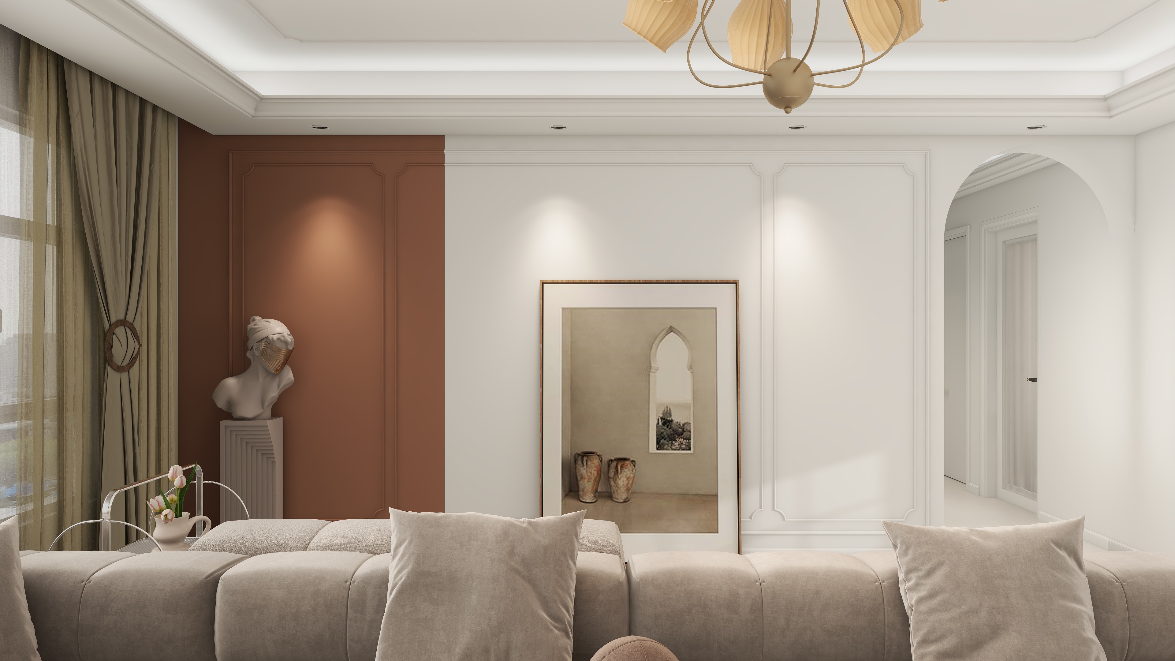 一叶design-现代法式装修效果图