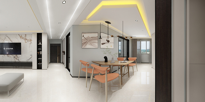 乐恩豪装饰工程有限公司-锦绣城117㎡3室-装修设计方案