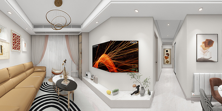 室内设计吕少锋-金辉优步学府89平别姐-装修设计方案