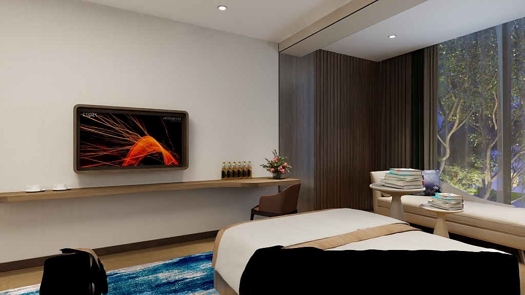 彼岸的阳光Sage-神木大兴街酒店布局图及方案图纸-装修设计方案