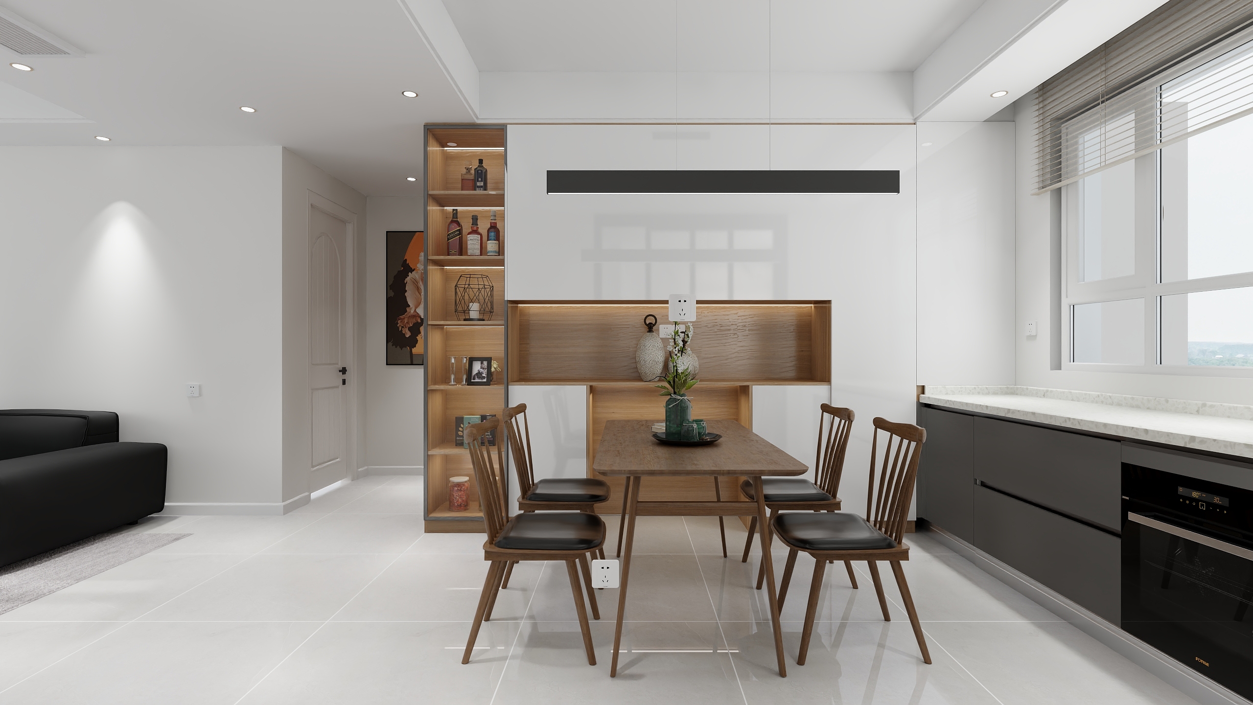 室内设计师王金伟-鲁商蓝岸新城116平方3室-装修设计方案