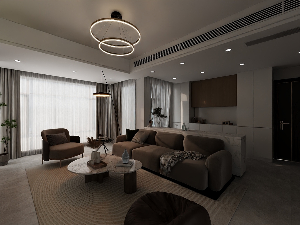 健宏装饰梁伟健-德晋55-604-装修设计方案