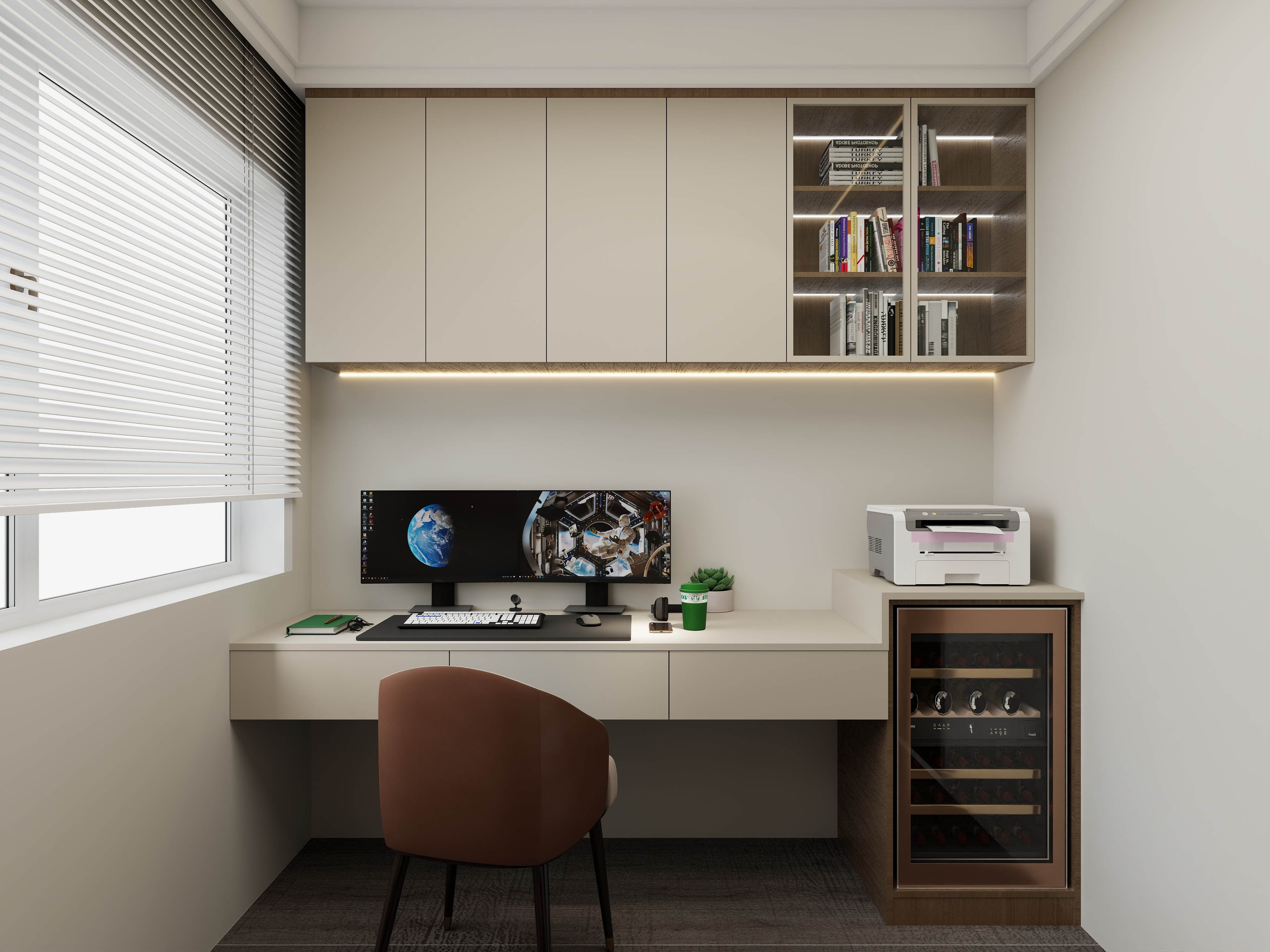 壹诺设计工作室-91㎡3室-现代简约装修效果图