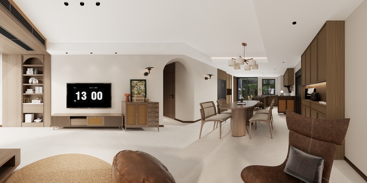 阳新诗尼曼整装-华发四季半岛南区中古风-副本-装修设计方案