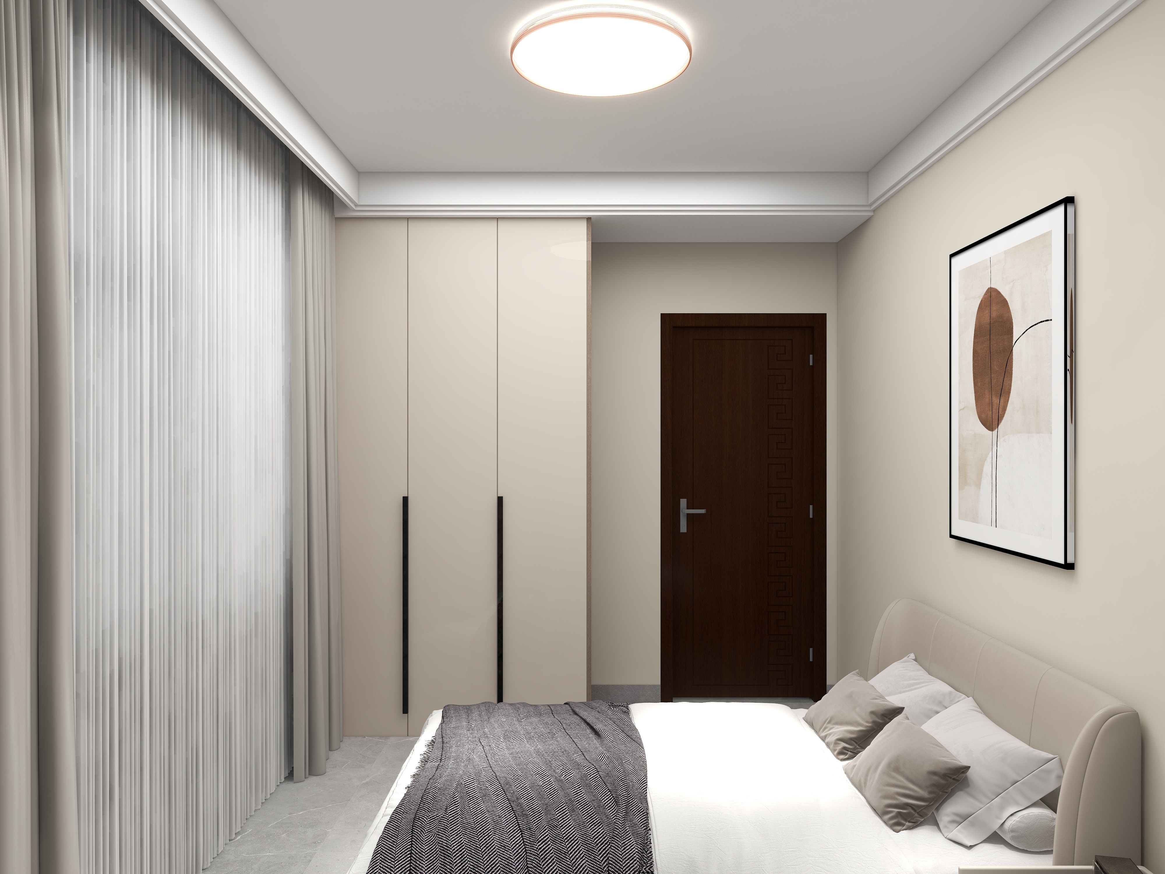 临沧梁志天-沙河郡别墅二楼-装修设计方案