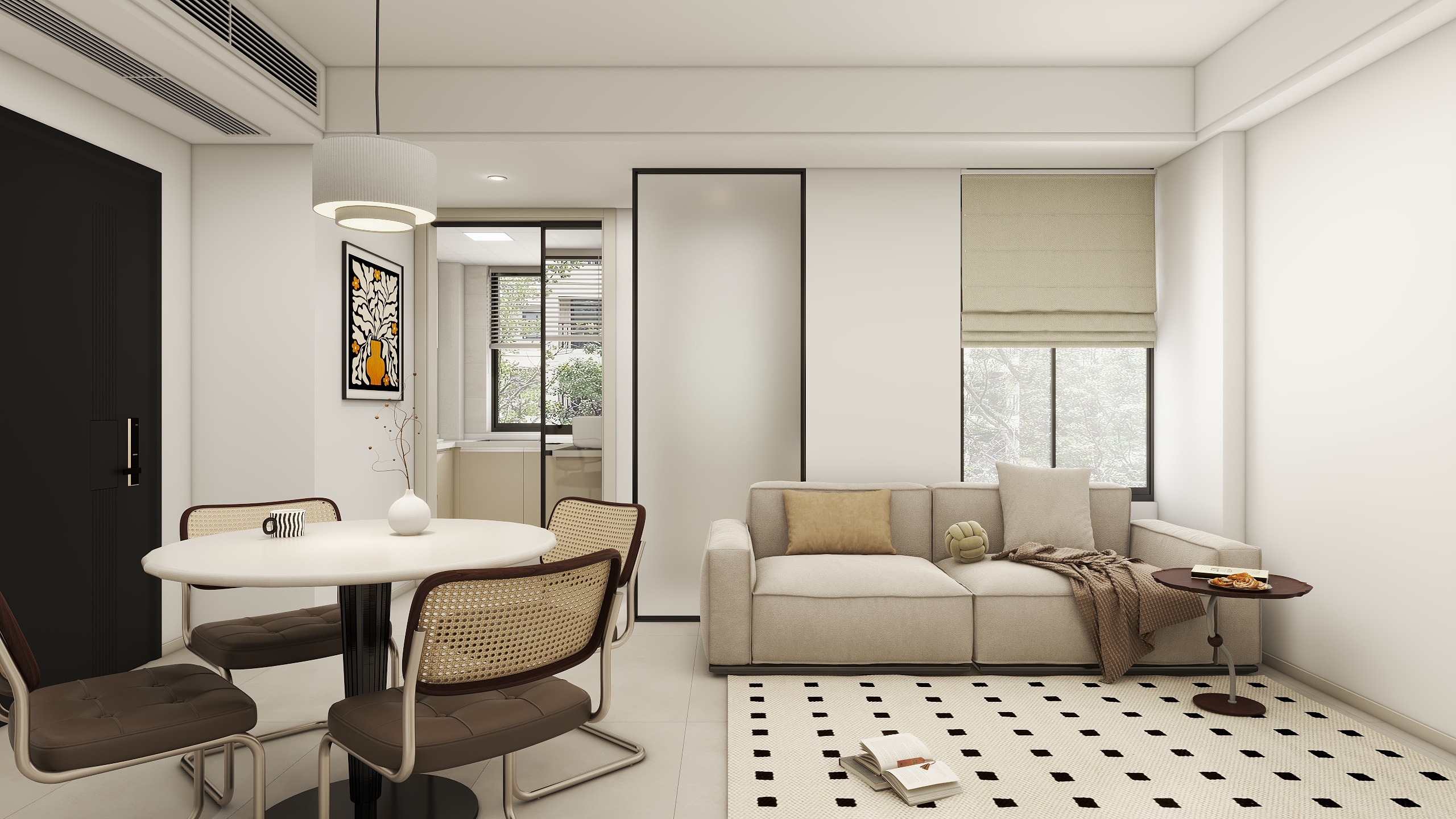 效果图1217-钱湖人家259幢630单元803室-装修设计方案