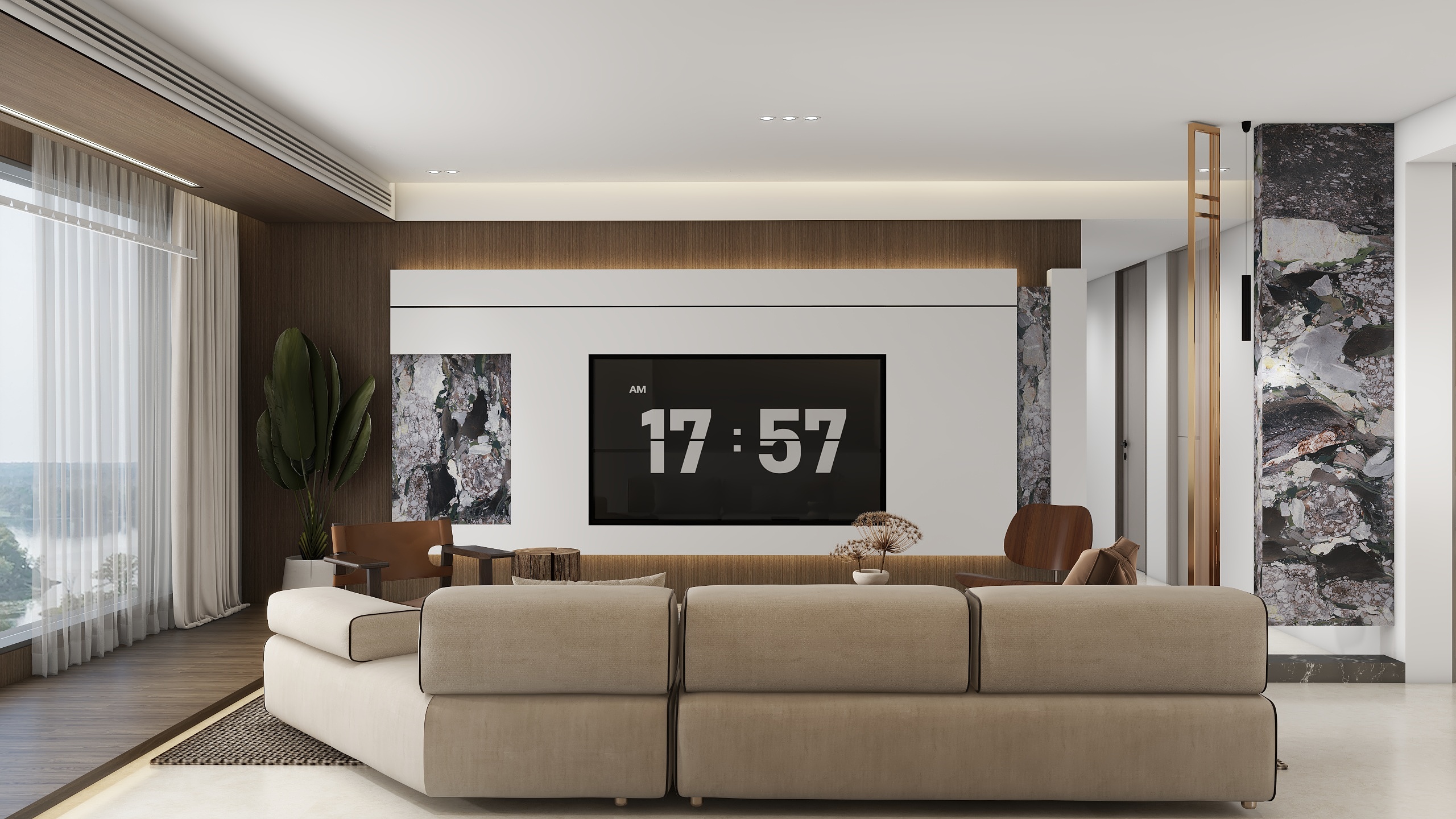 方寸间设计工作室-四季花城120-装修设计方案