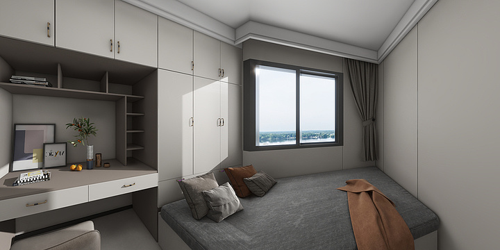 阿克苏友邦-博士小镇13-2-502-装修设计方案