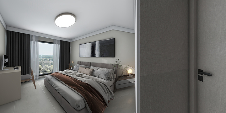 晨羲室内设计工作室-长江之星B6-1406-装修设计方案