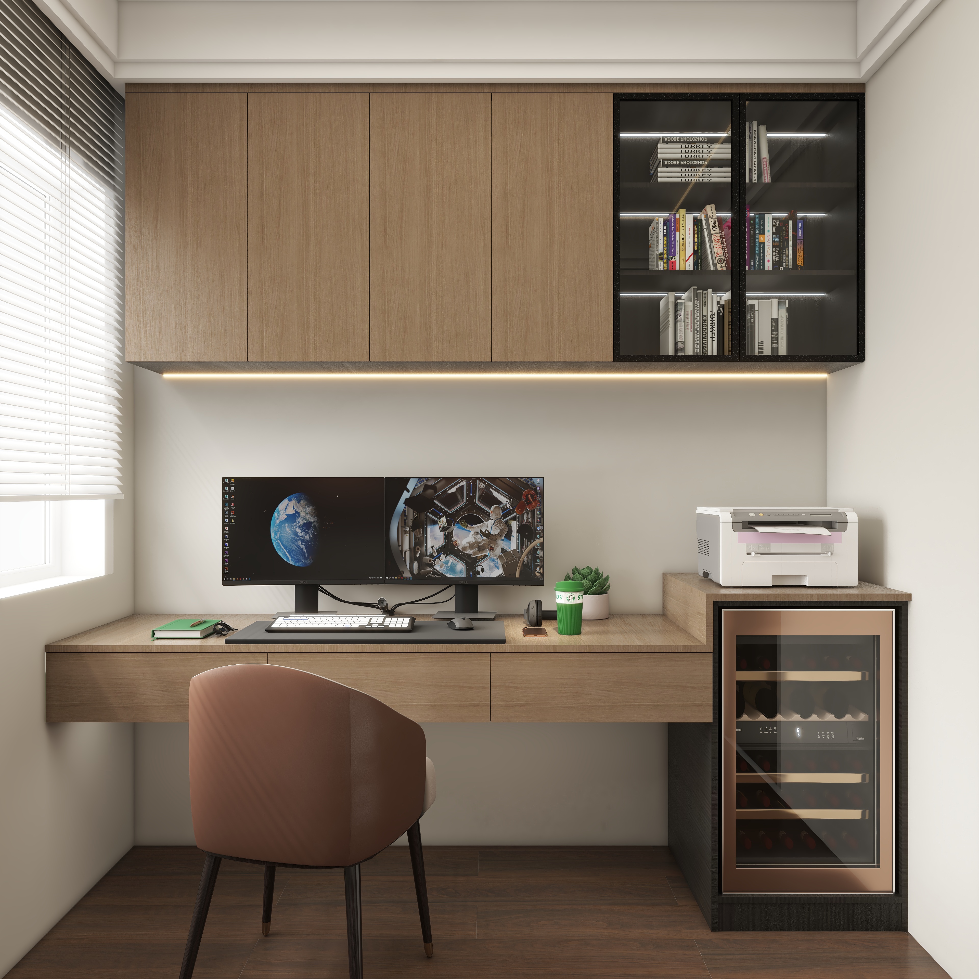 壹诺设计工作室-91㎡3室-现代简约装修效果图