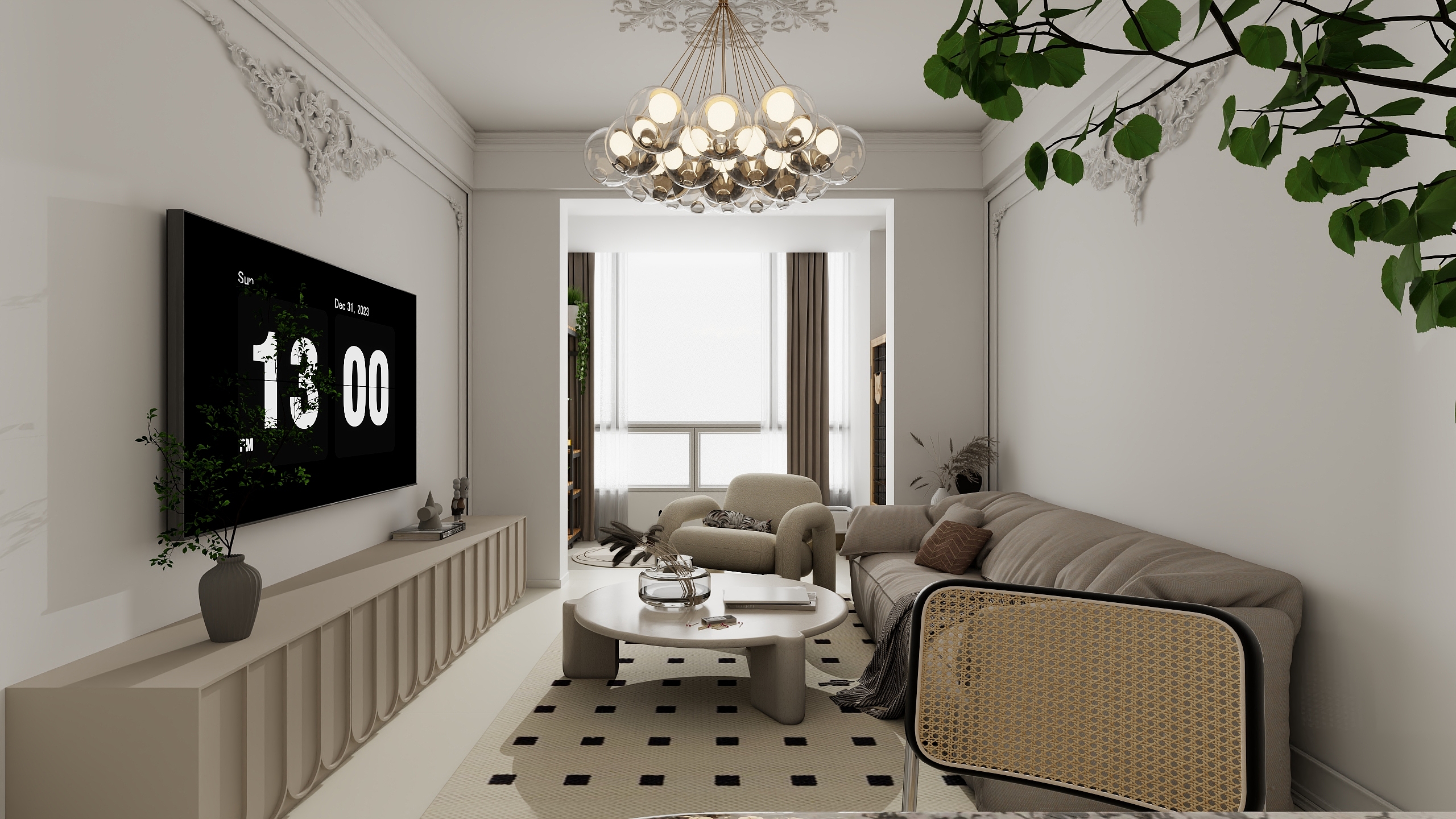 Christine全案设计-海德公园81㎡3室-装修设计方案