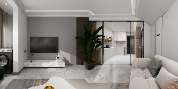 墨鱼设计-公寓效果图-装修设计方案