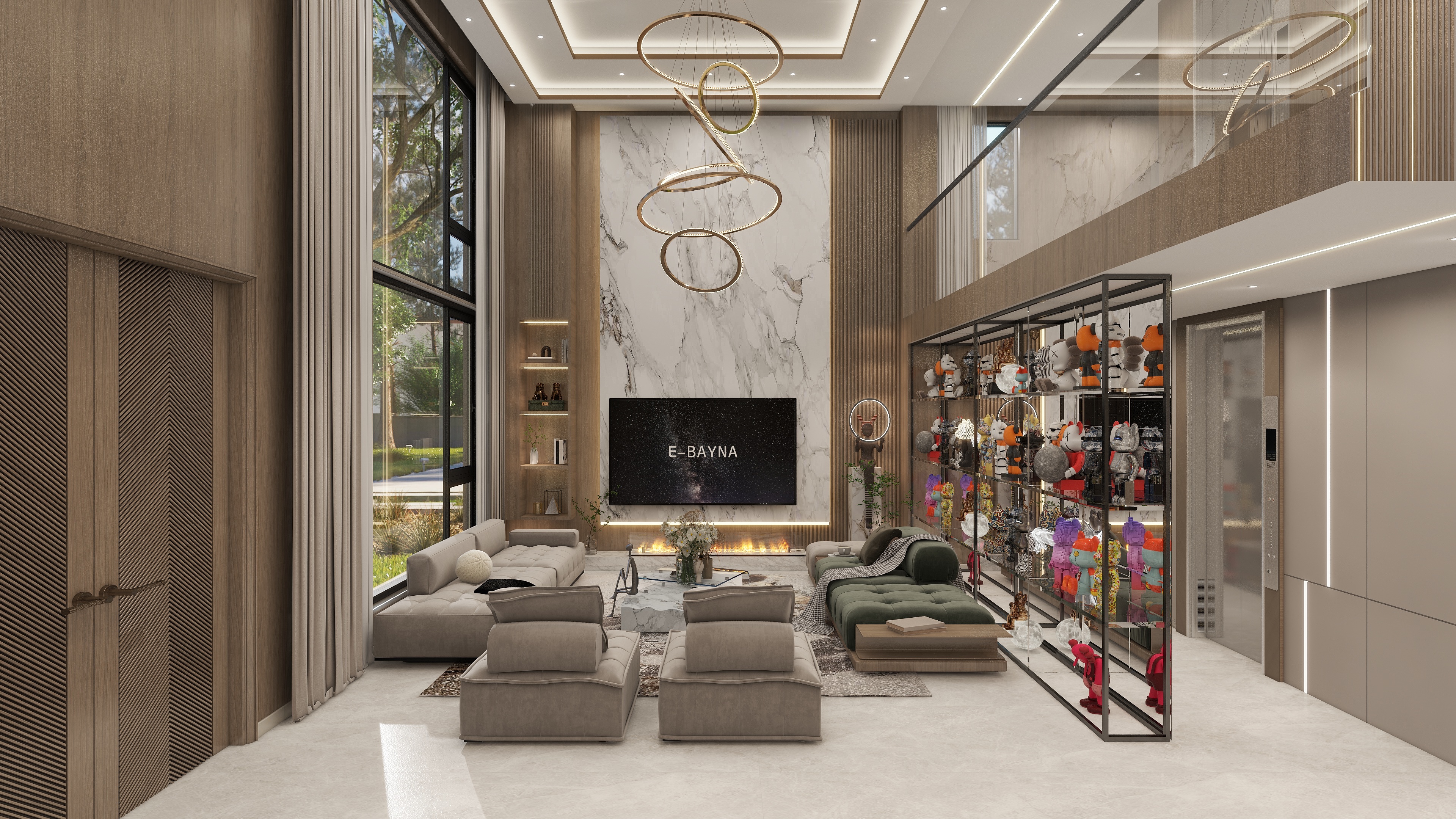 -轻奢别墅装修效果图